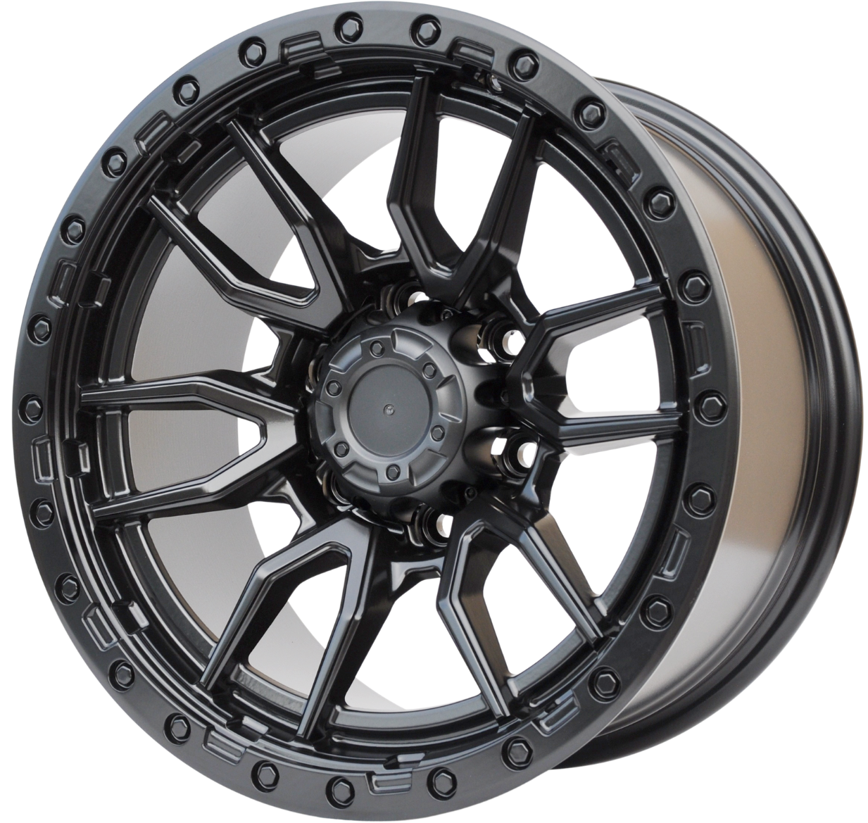 PDW bx109 Alufælge 17" 6x139.7 ET0 – Sort mat (sæt á 4)