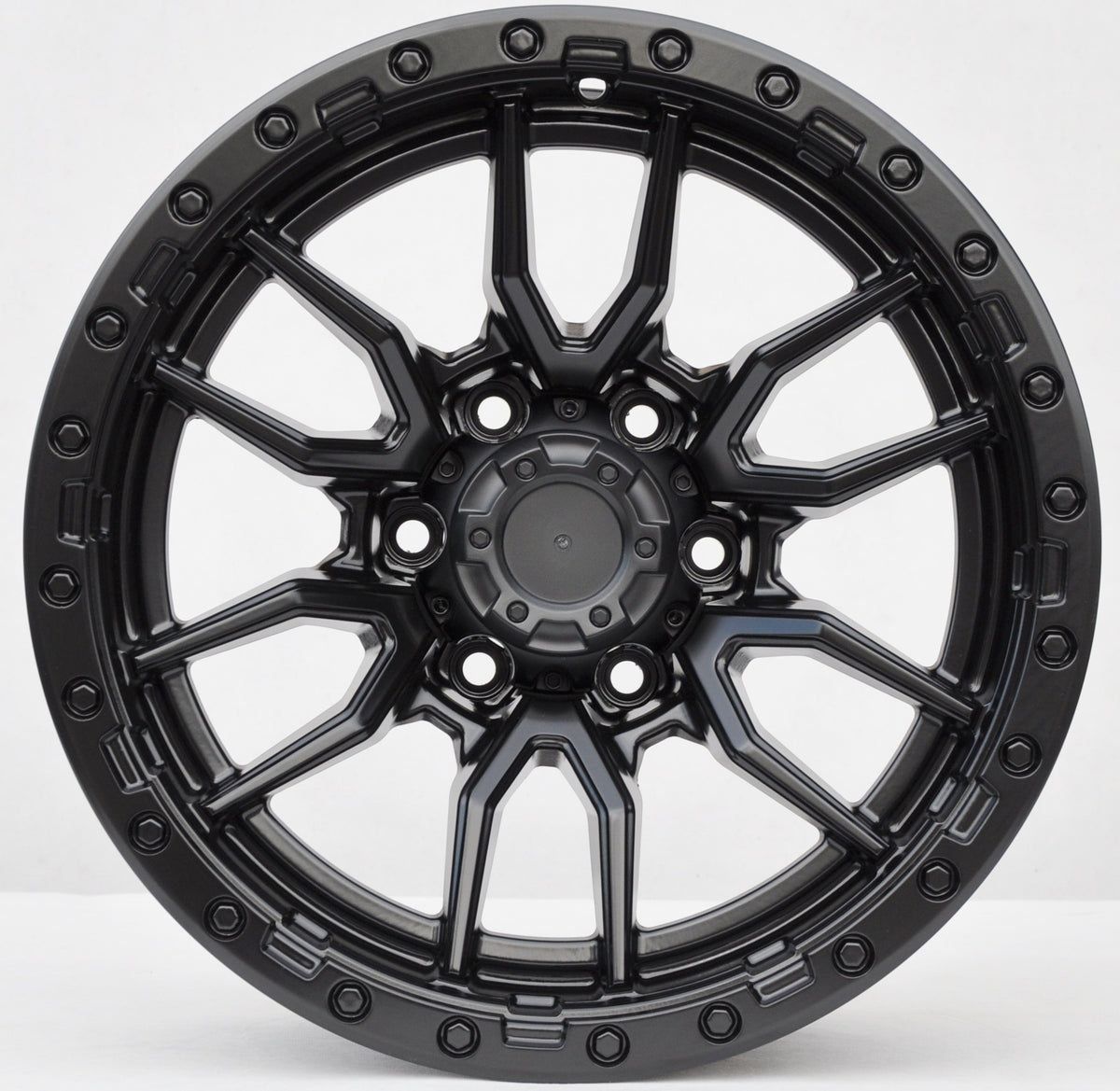 PDW BX109 Alufælge 17" 9J 6x139.7 ET0 – Sort mat (sæt á 4)
