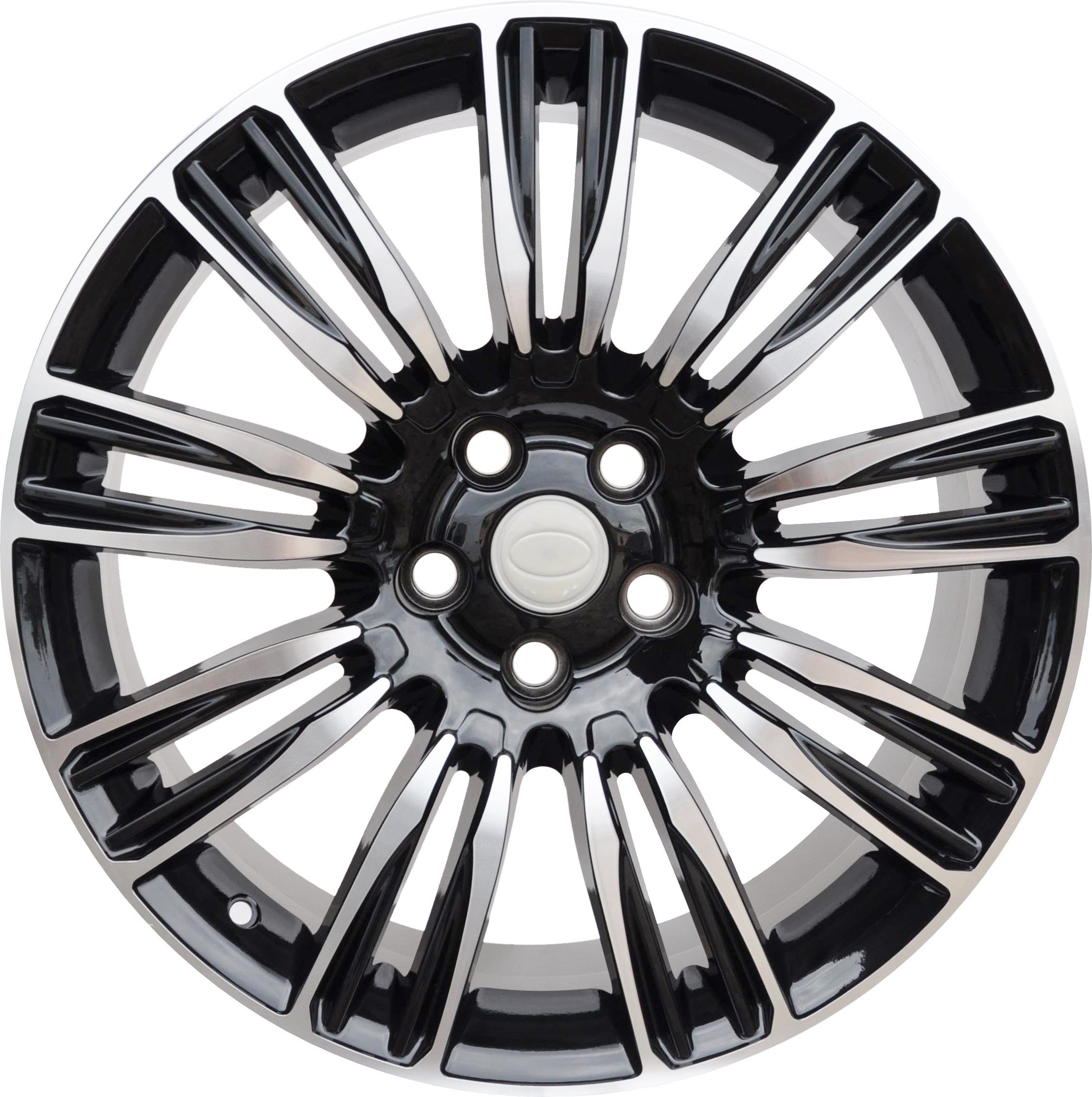 PDW 136 Alufælge 22" 5x108 ET45 – Poleret/sort (sæt á 4)