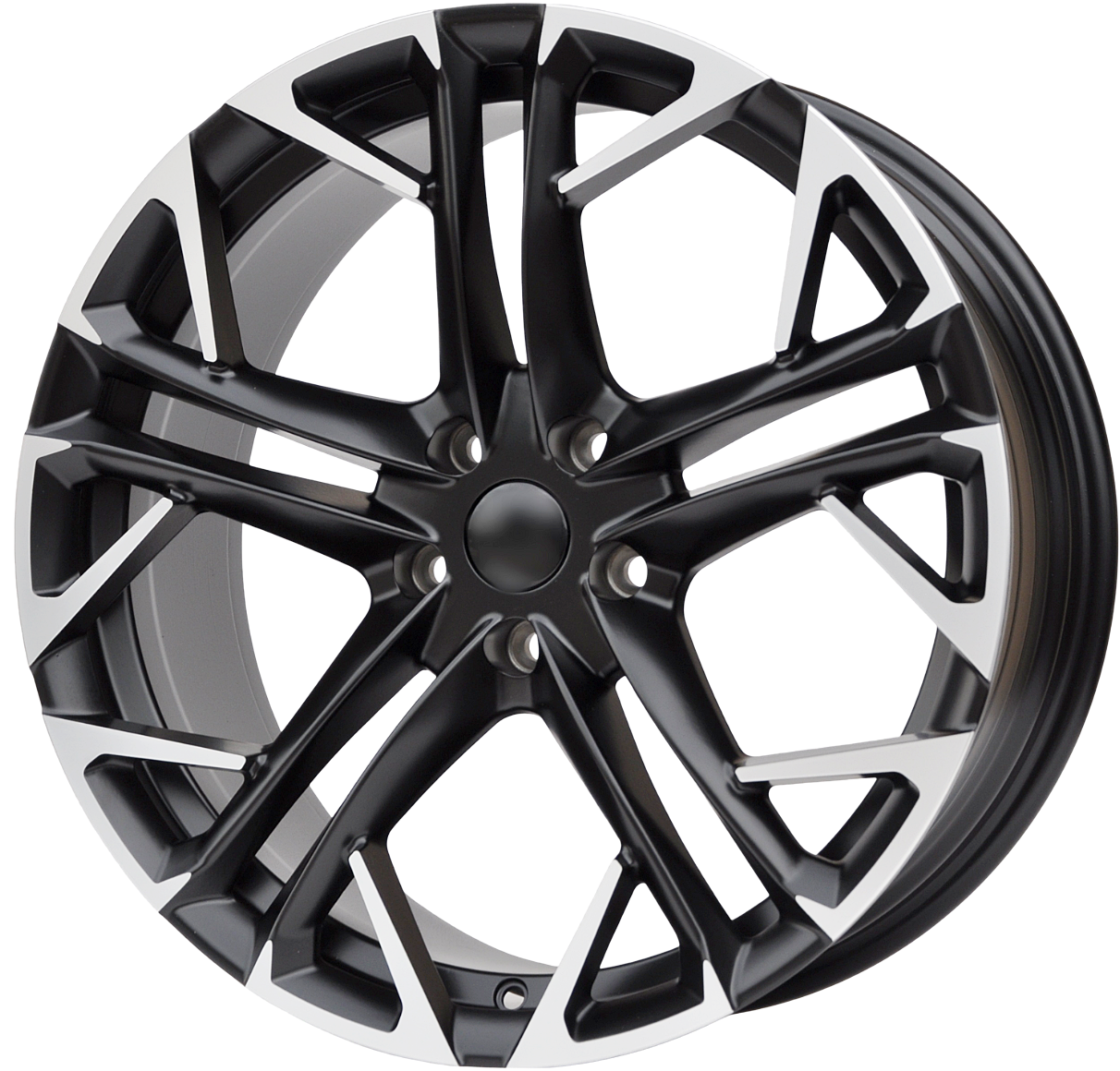 PDW 5719 Alufælge 18" 5x112 ET38 – Poleret/sort półmat (sæt á 4)