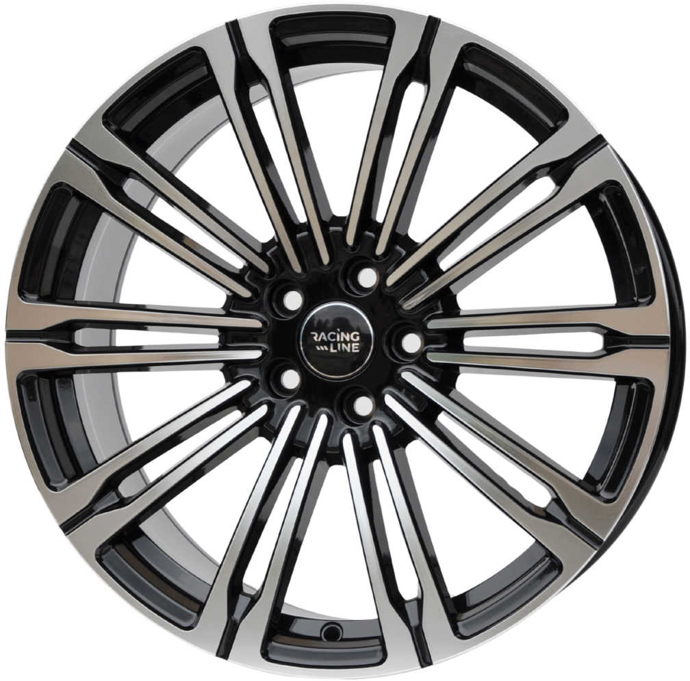 PDW 1808 Alufælge 19" 5x120 ET45 – Poleret/sort (sæt á 4)