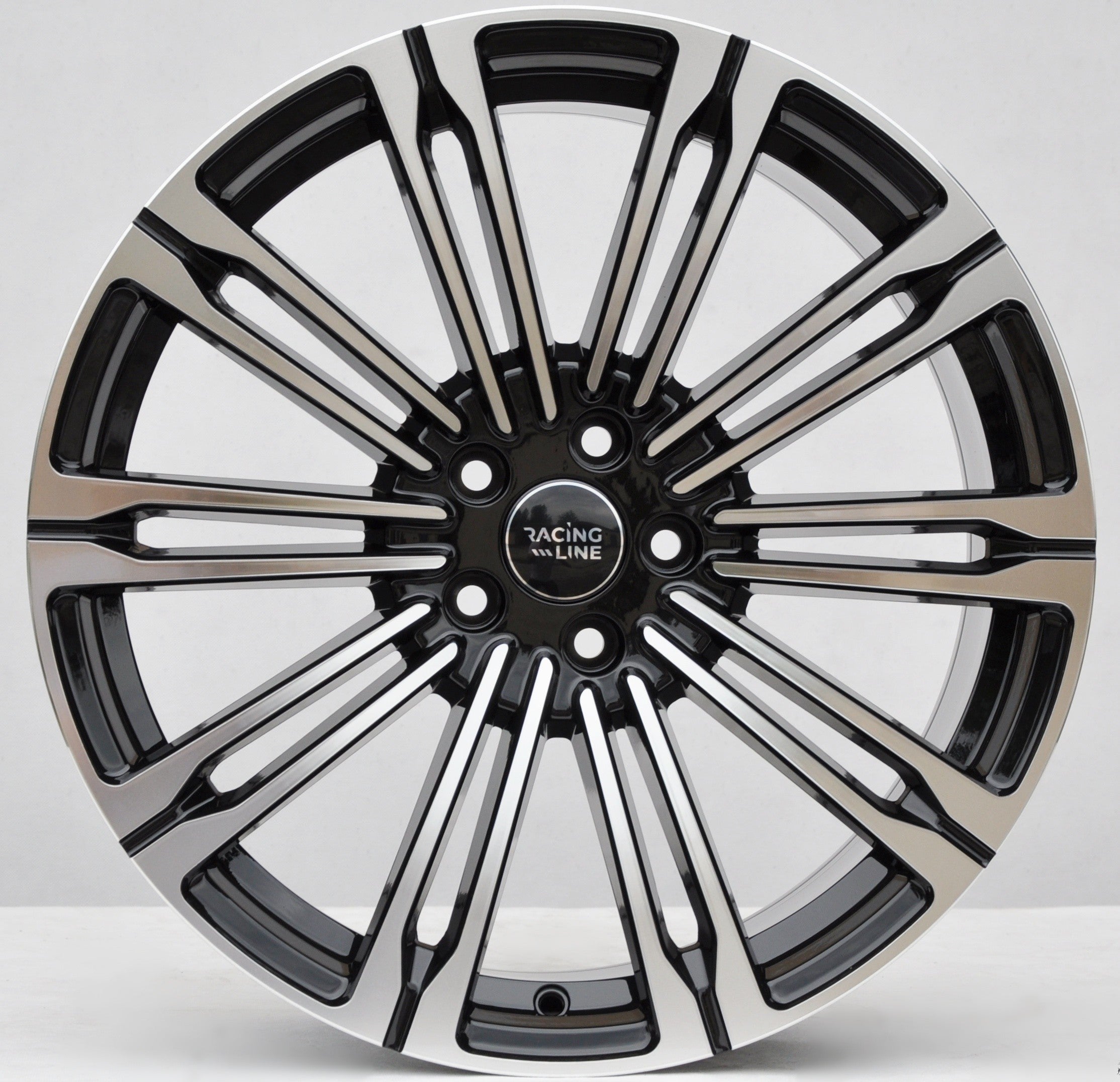 PDW 1808 Alufælge 19" 5x120 ET45 – Poleret/sort (sæt á 4)