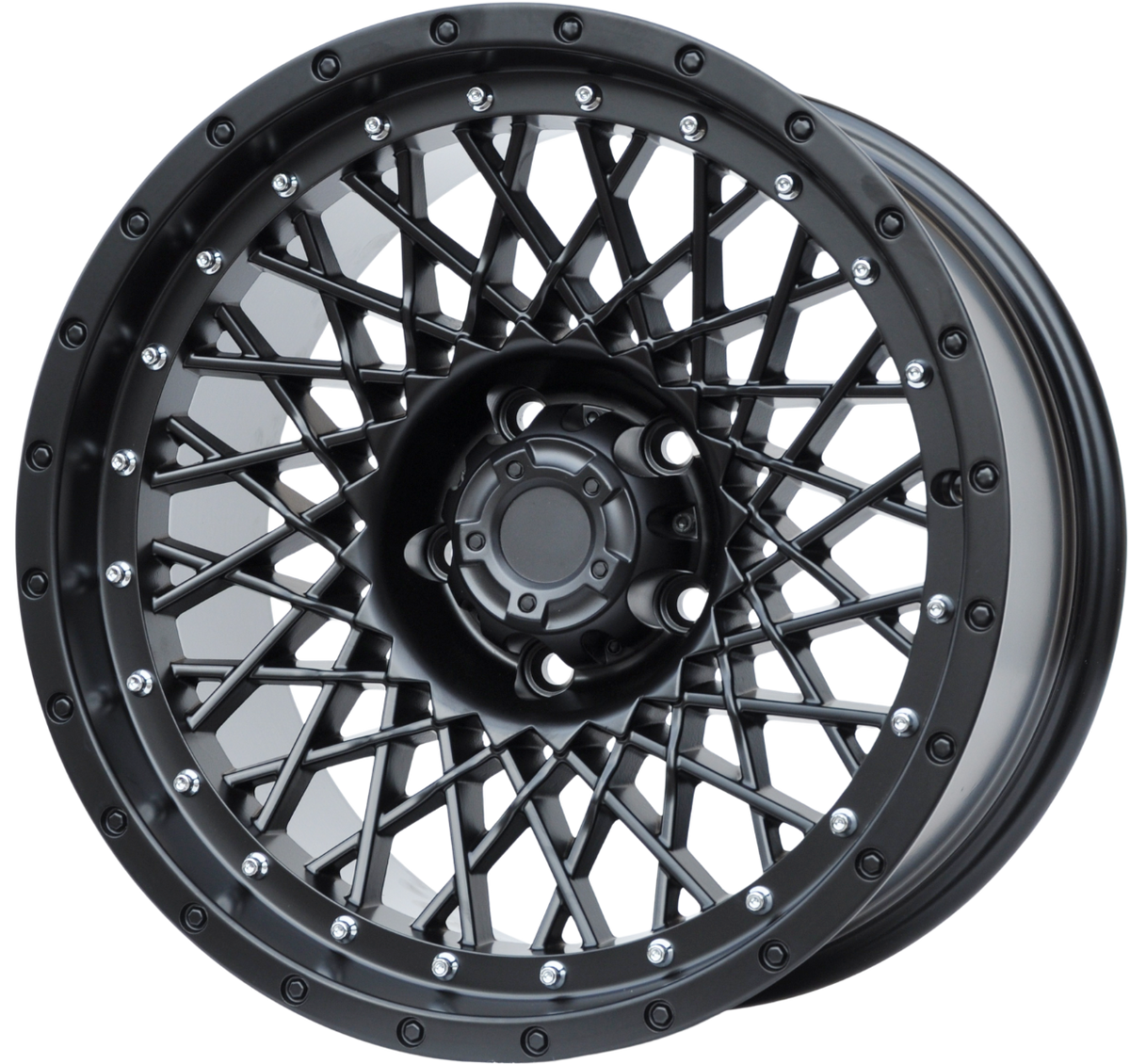 PDW FBX085 Alufælge 17" 9J 5x127 ET-10 – Sort (sæt á 4)