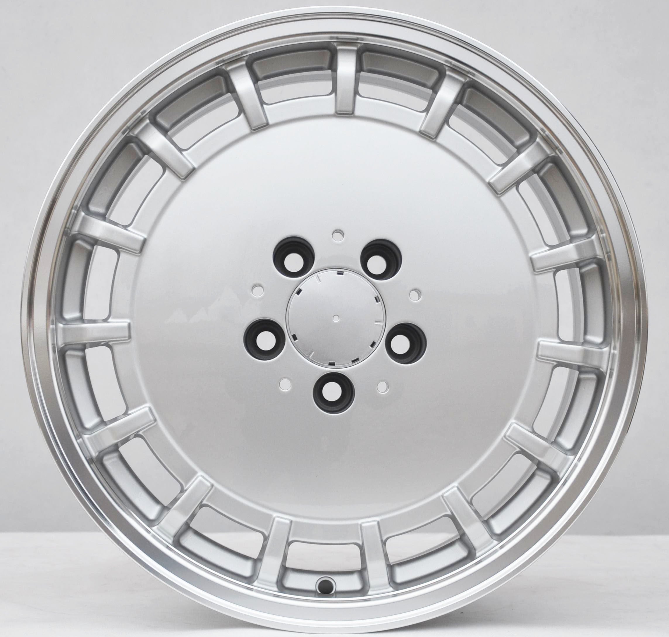 PDW 3029 Alufælge 17" 5x112 ET35 – Sølv/polerowany rant (sæt á 4)
