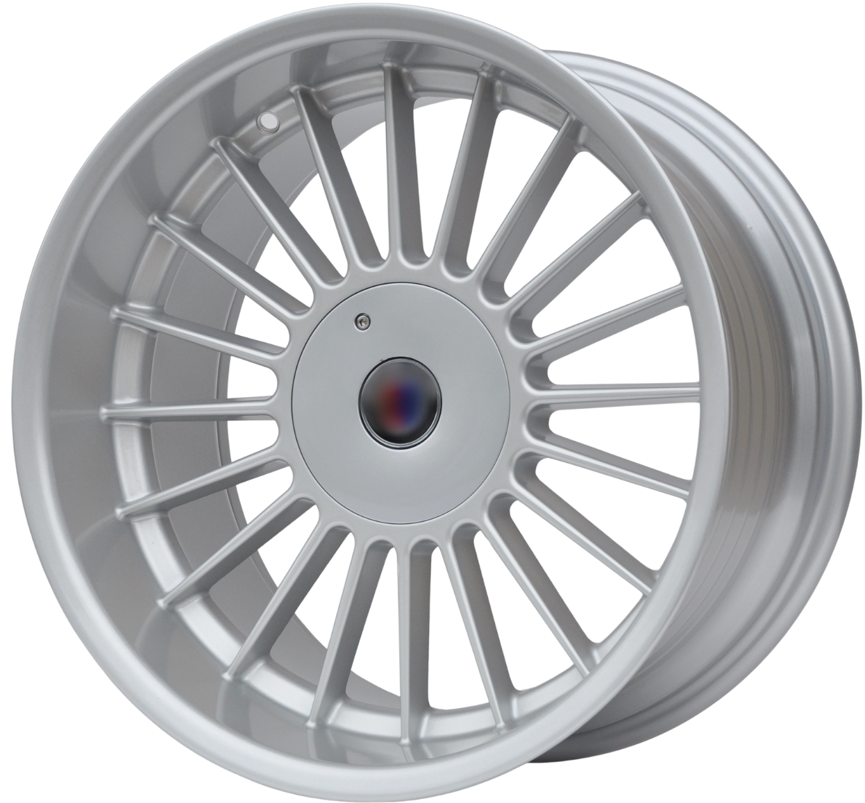 PDW 8332miesz Alufælge 18" 5x120 ET13 – Sølv/polerowany rant (sæt á 4)