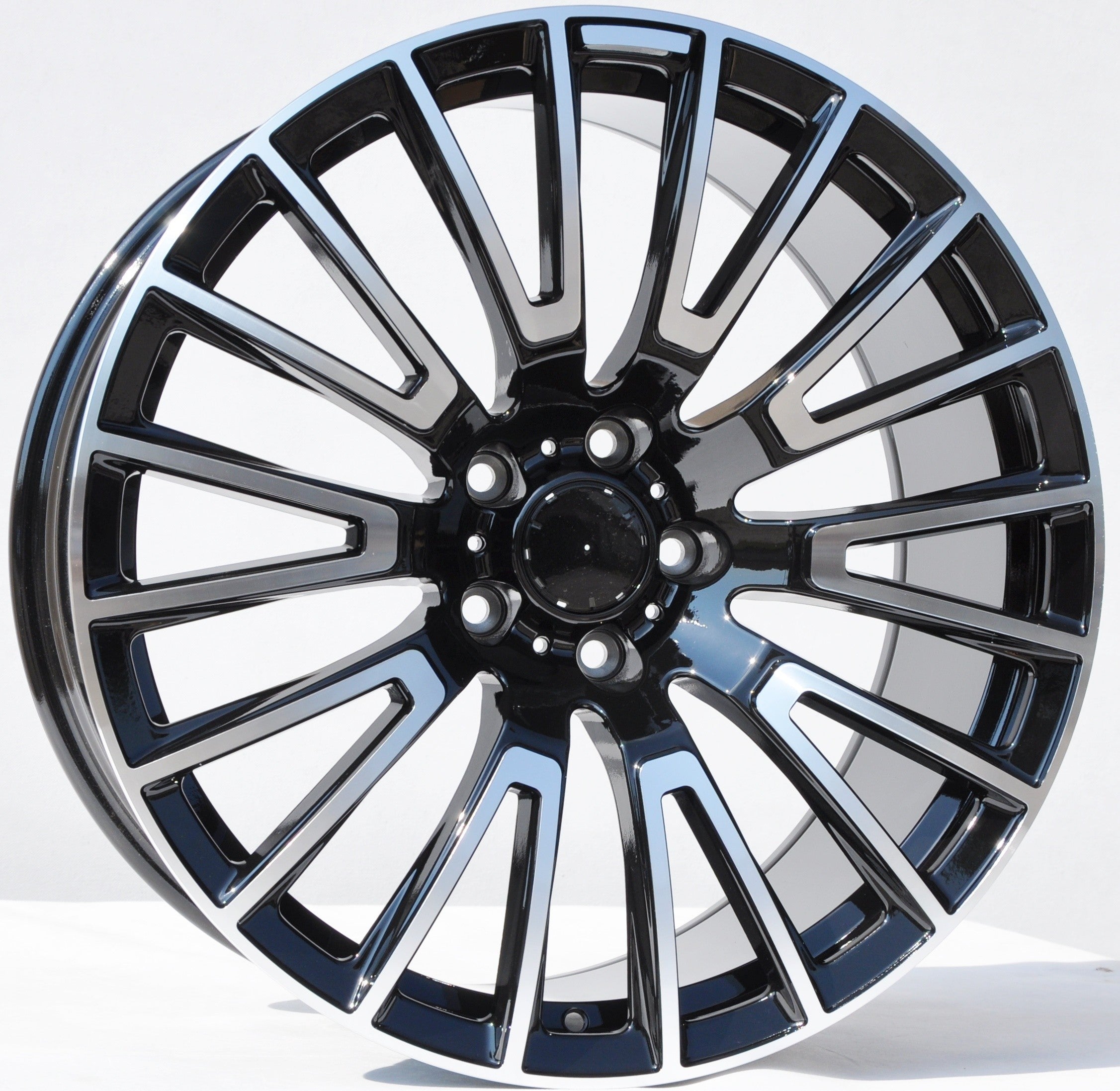 PDW 1070 Alufælge 22" 5x130 ET36 – Poleret/sort (sæt á 4)