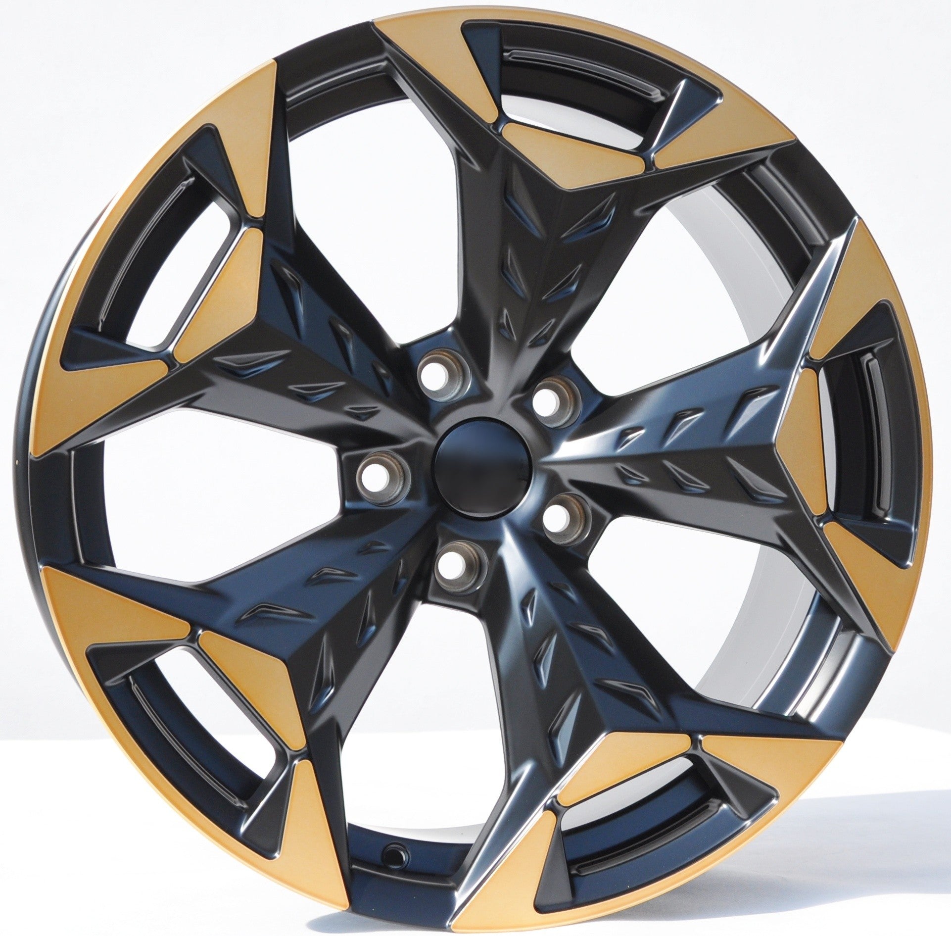 PDW 5717 Alufælge 18" 5x112 ET38 – Poleret/sort/miedziany półmat (sæt á 4)
