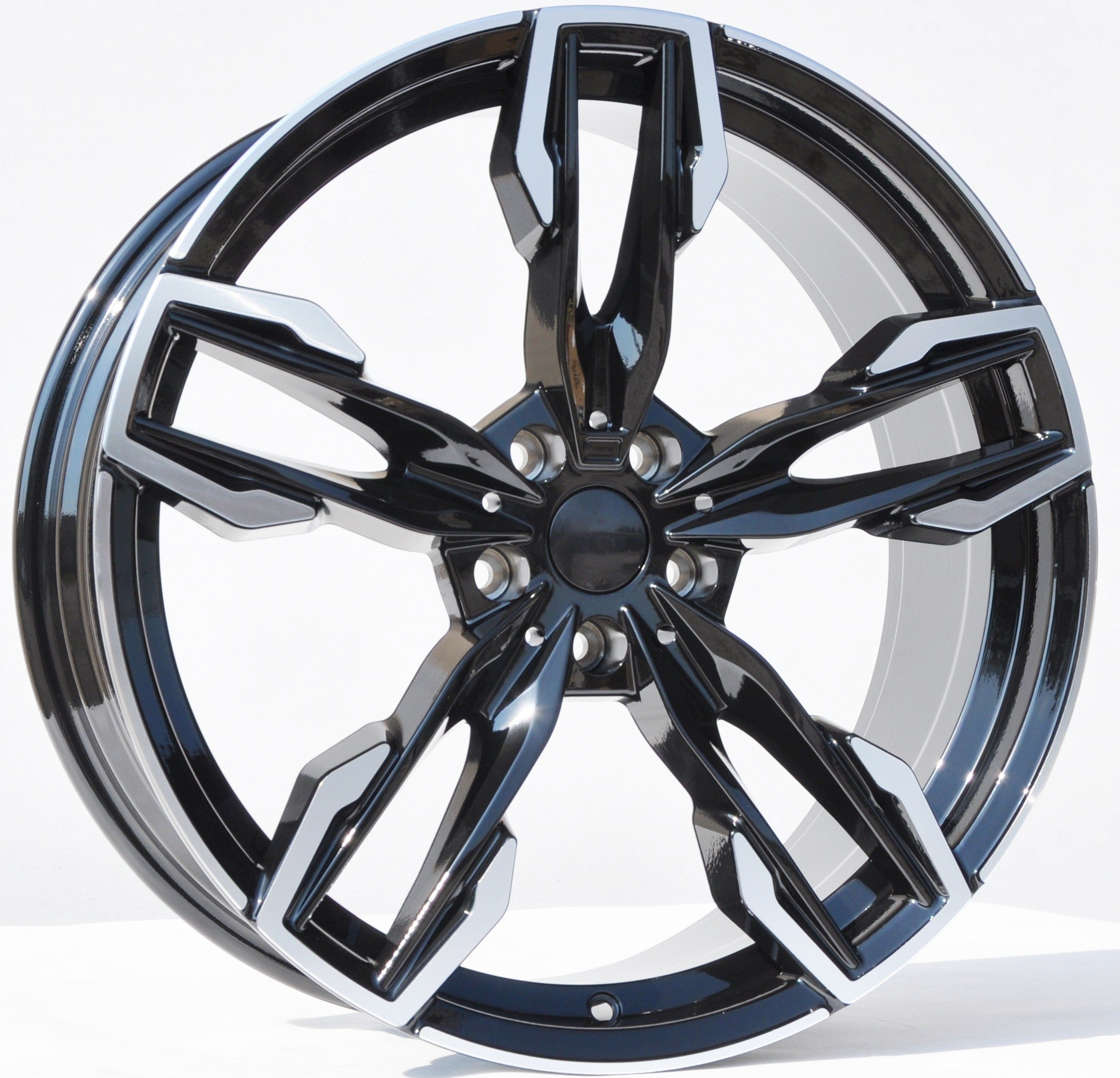 PDW 5718 Alufælge 21" 5x112 ET30 – Poleret/sort (sæt á 4)