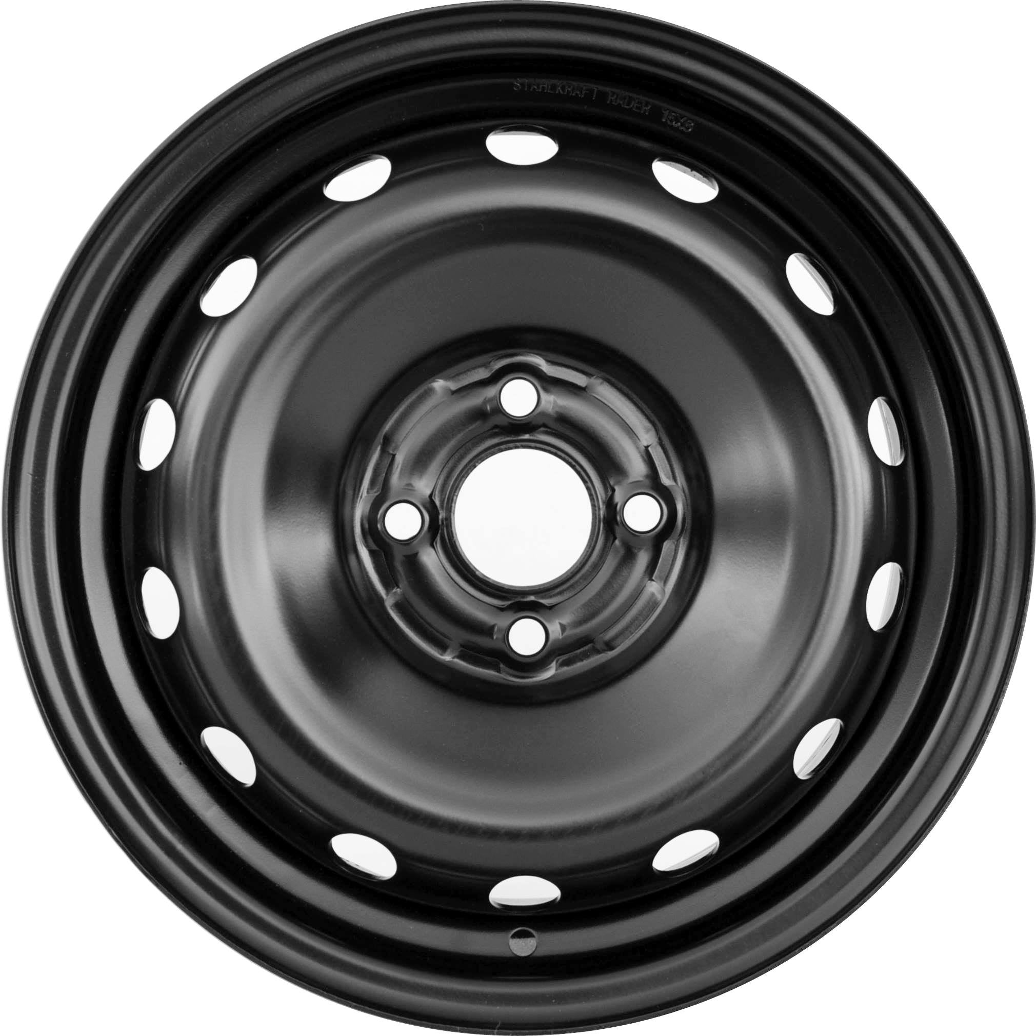 Stahlkraft Rader A15 Stålfælge 15" 4x100 ET39 – Sort (stk)