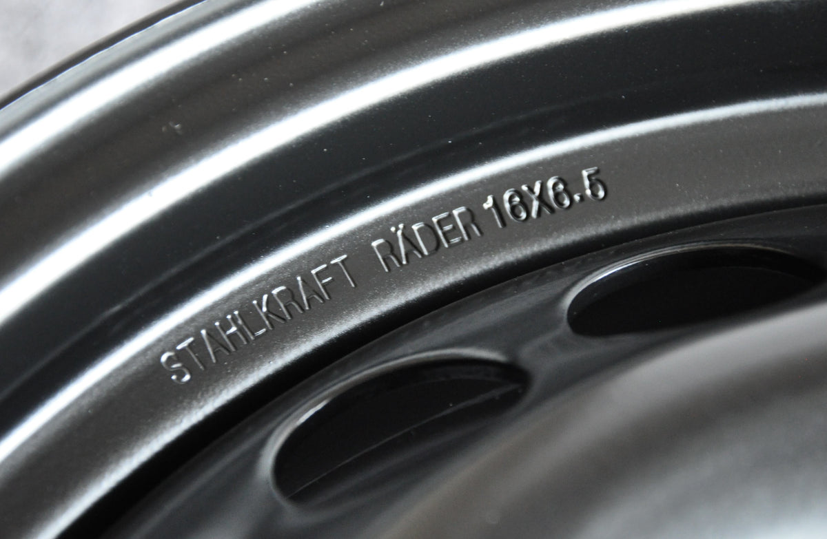 Stahlkraft Rader A16 Stålfælge 16" 4x108 ET32 – Sort (stk)