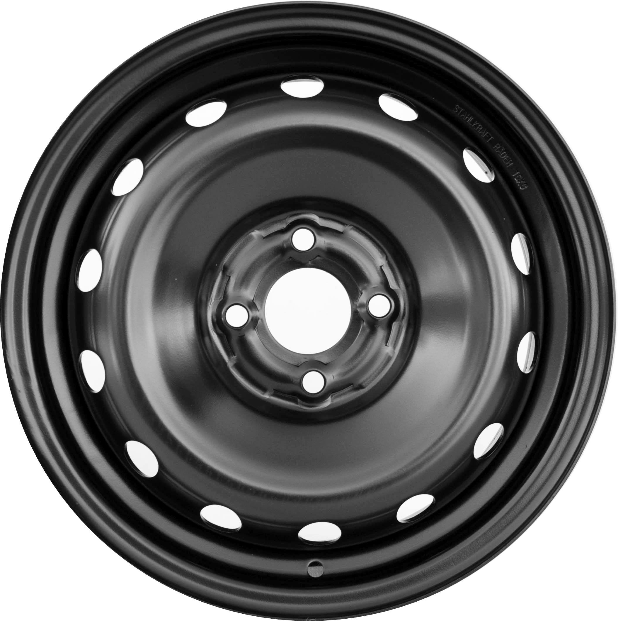 Stahlkraft Rader A15SZT Stålfælge 15" 4x100 ET40 – Sort (stk)