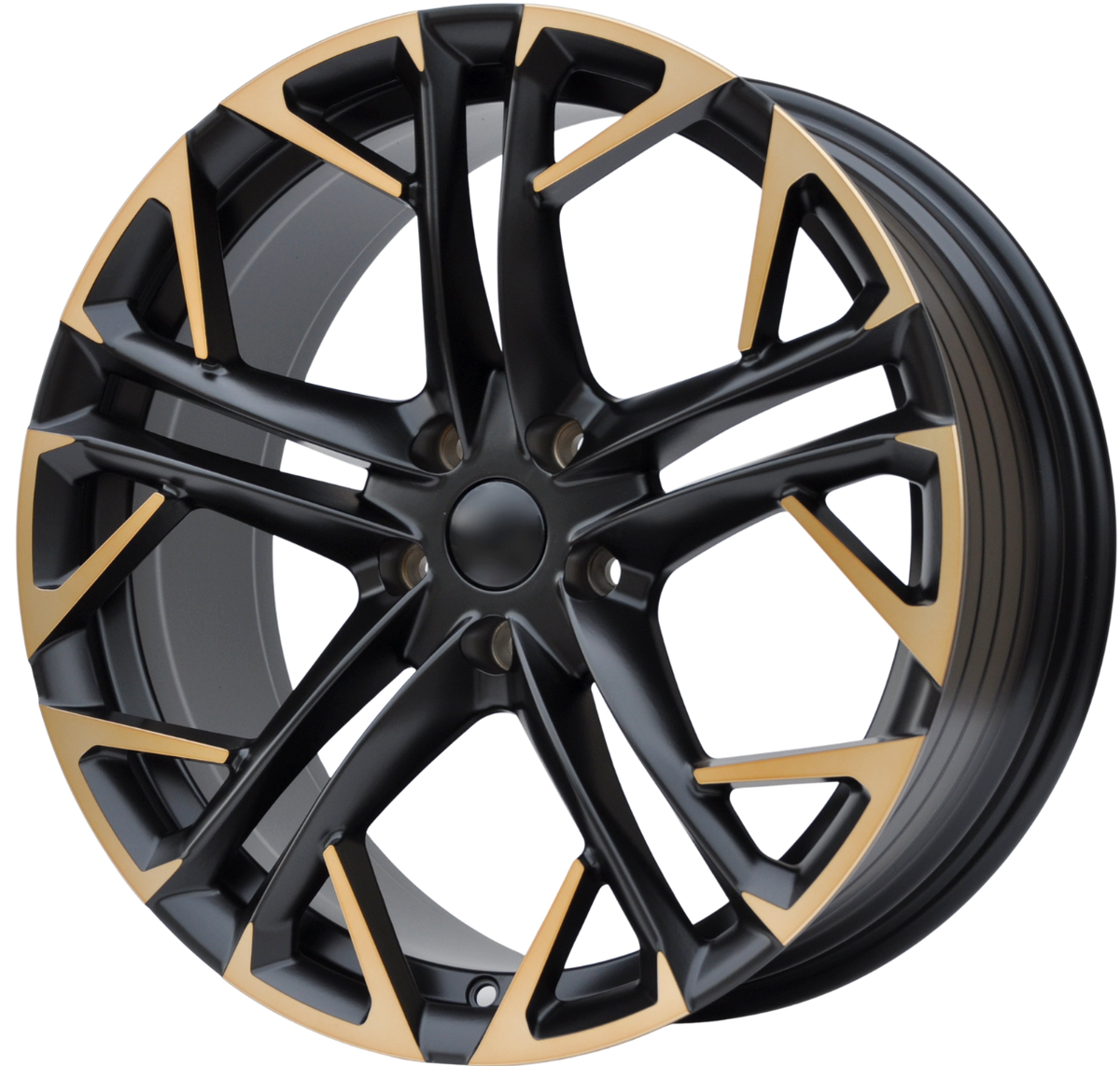 PDW 5719 Alufælge 20" 8,5J 5x112 ET38 – Sort/halvmat kobber (sæt á 4)