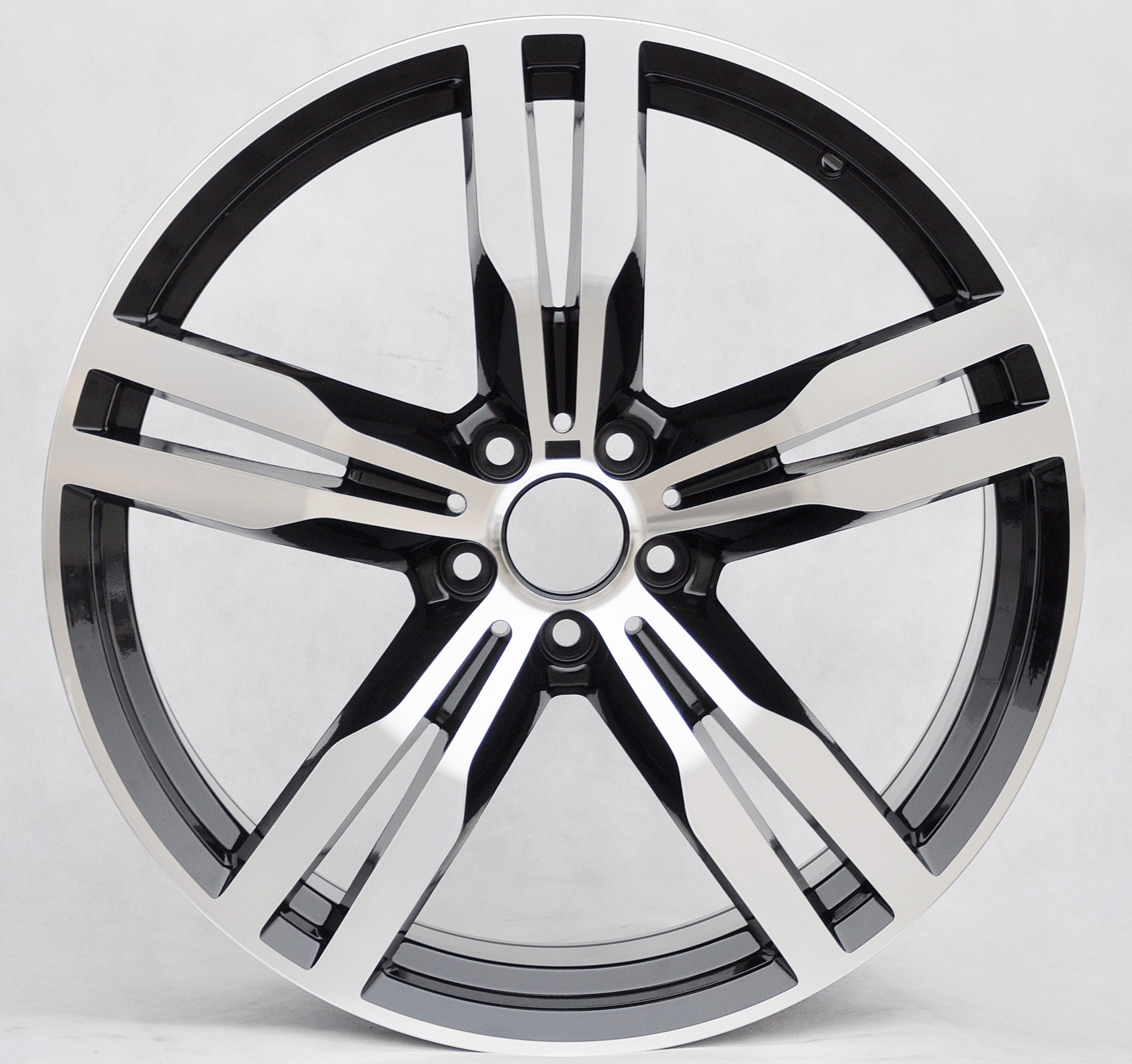PDW 5327 Alufælge 20" 5x120 ET25 – Poleret/sort (sæt á 4)