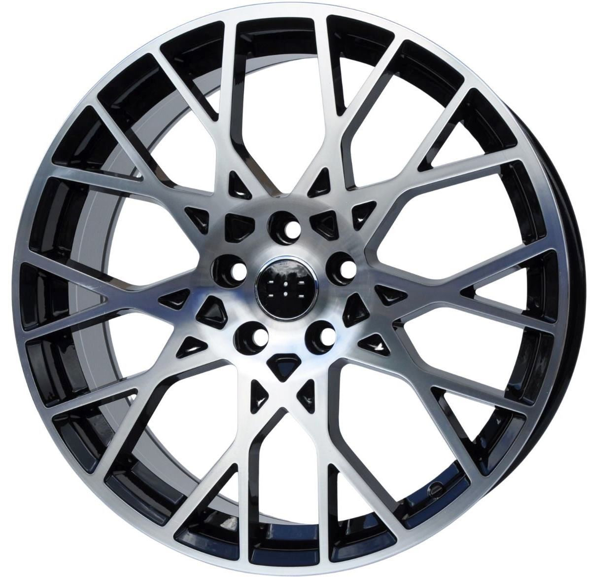 PDW 1293 Alufælge 20" 5x112 ET25 – Poleret/sort (sæt á 4)