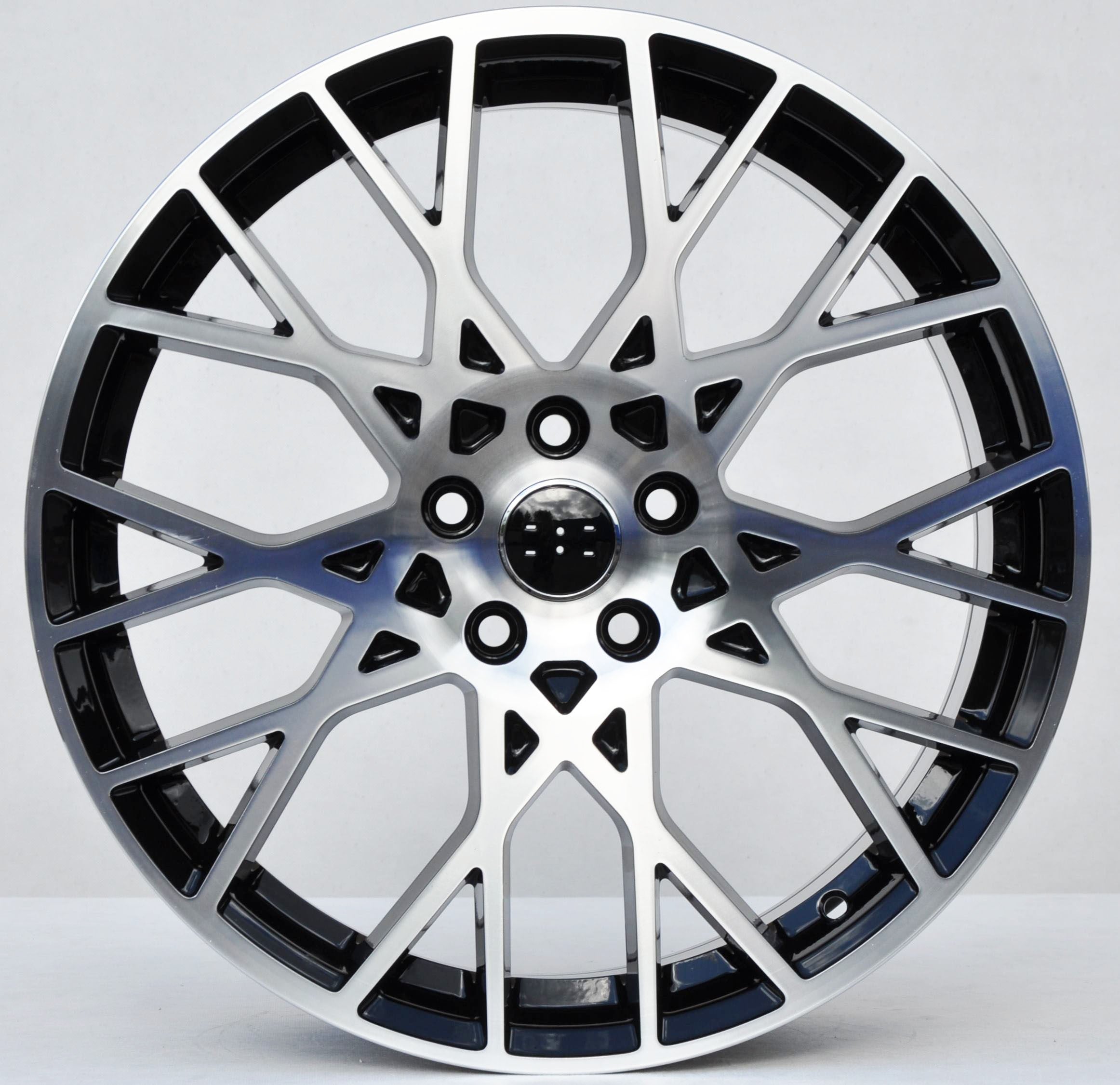 PDW 1293 Alufælge 20" 5x112 ET25 – Poleret/sort (sæt á 4)