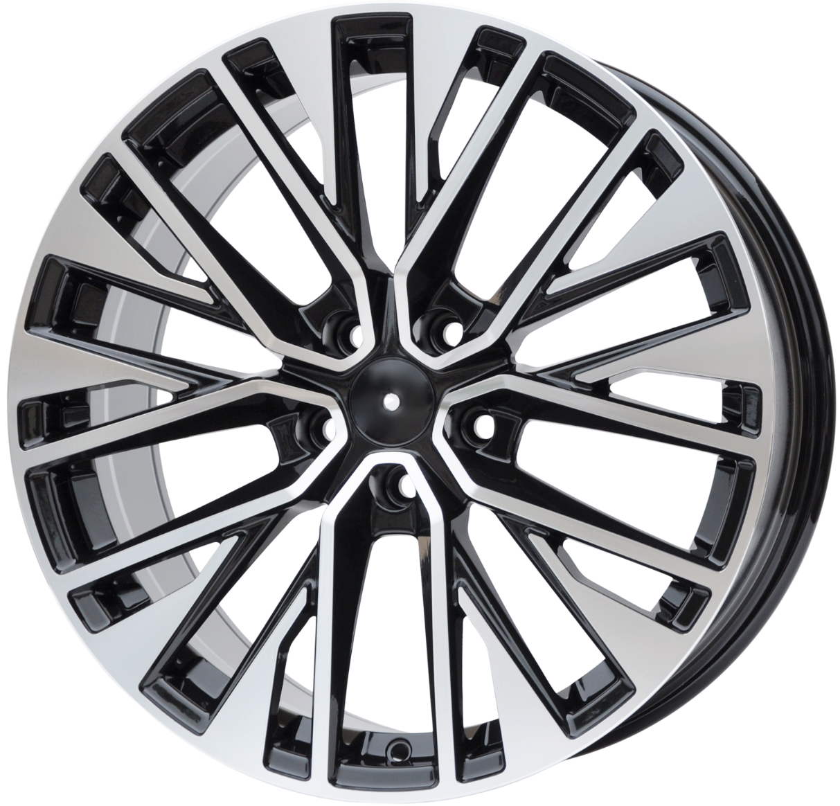 PDW 733 Alufælge 18" 5x112 ET39 – Poleret/sort (sæt á 4)