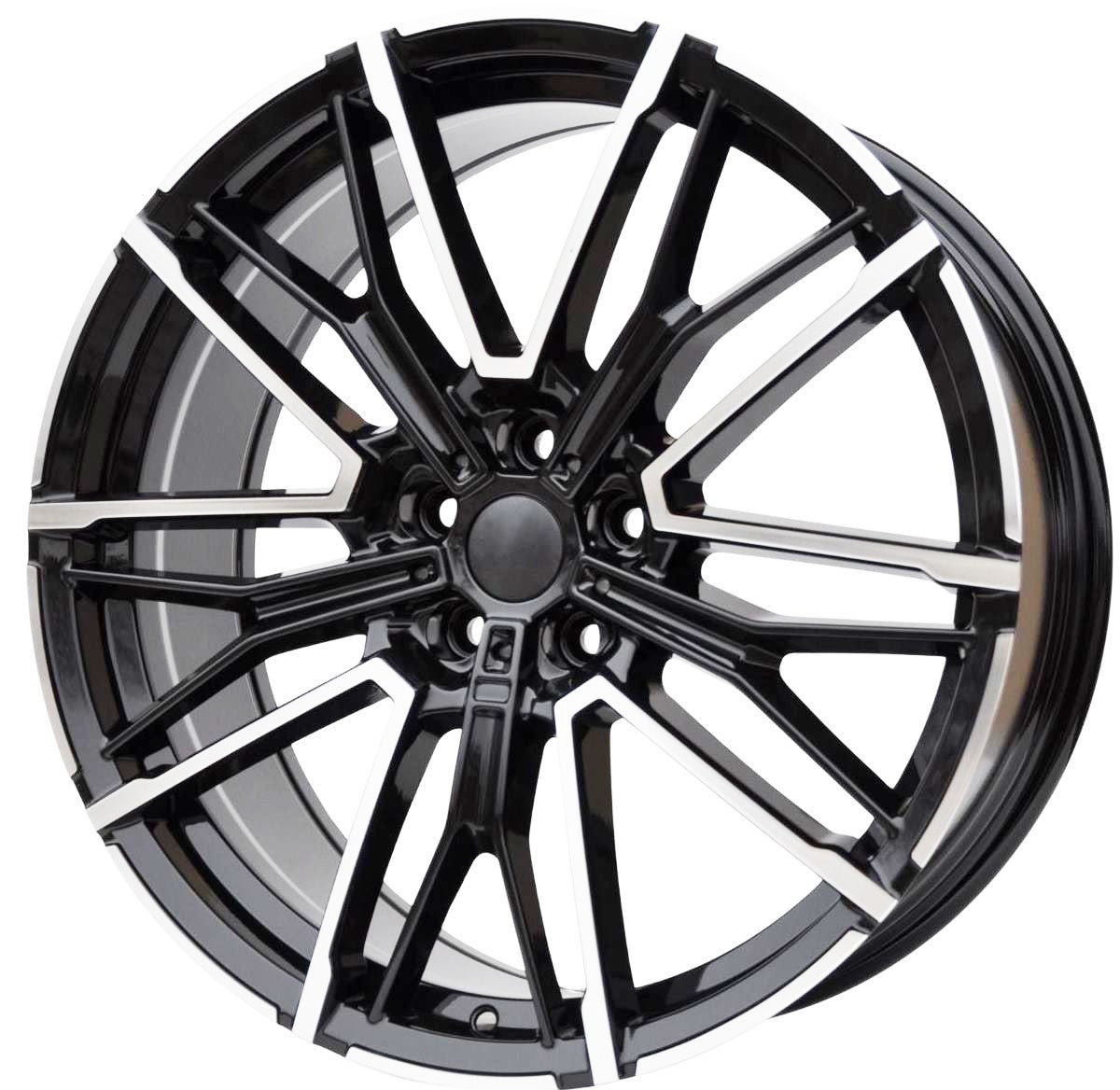 PDW 1284/8817 Alufælge 20" 5x120 ET33 – Poleret/sort (sæt á 4)