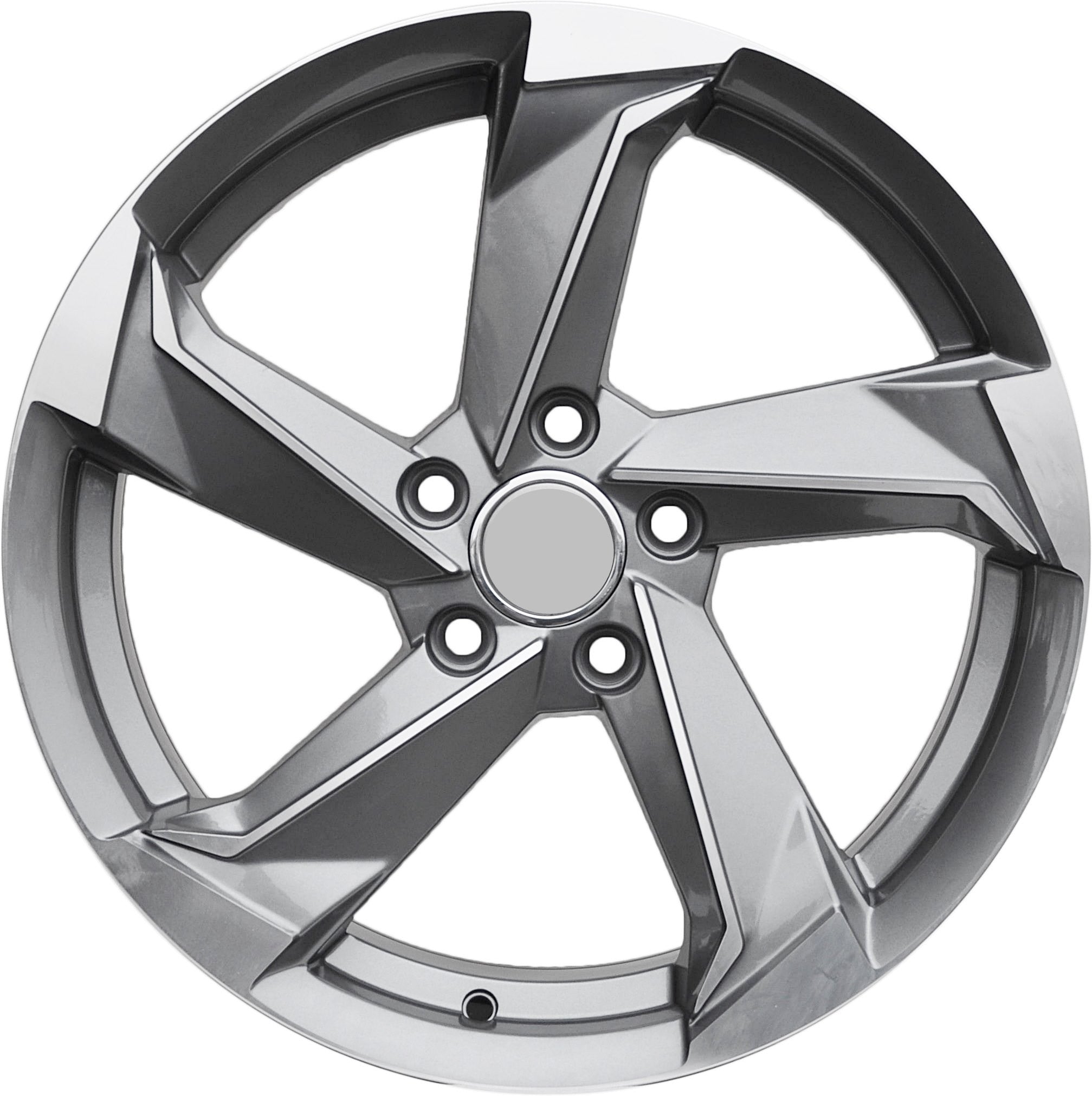 PDW 5185/5458 Alufælge 17" 5x112 ET40 – Poleret/grafit (sæt á 4)