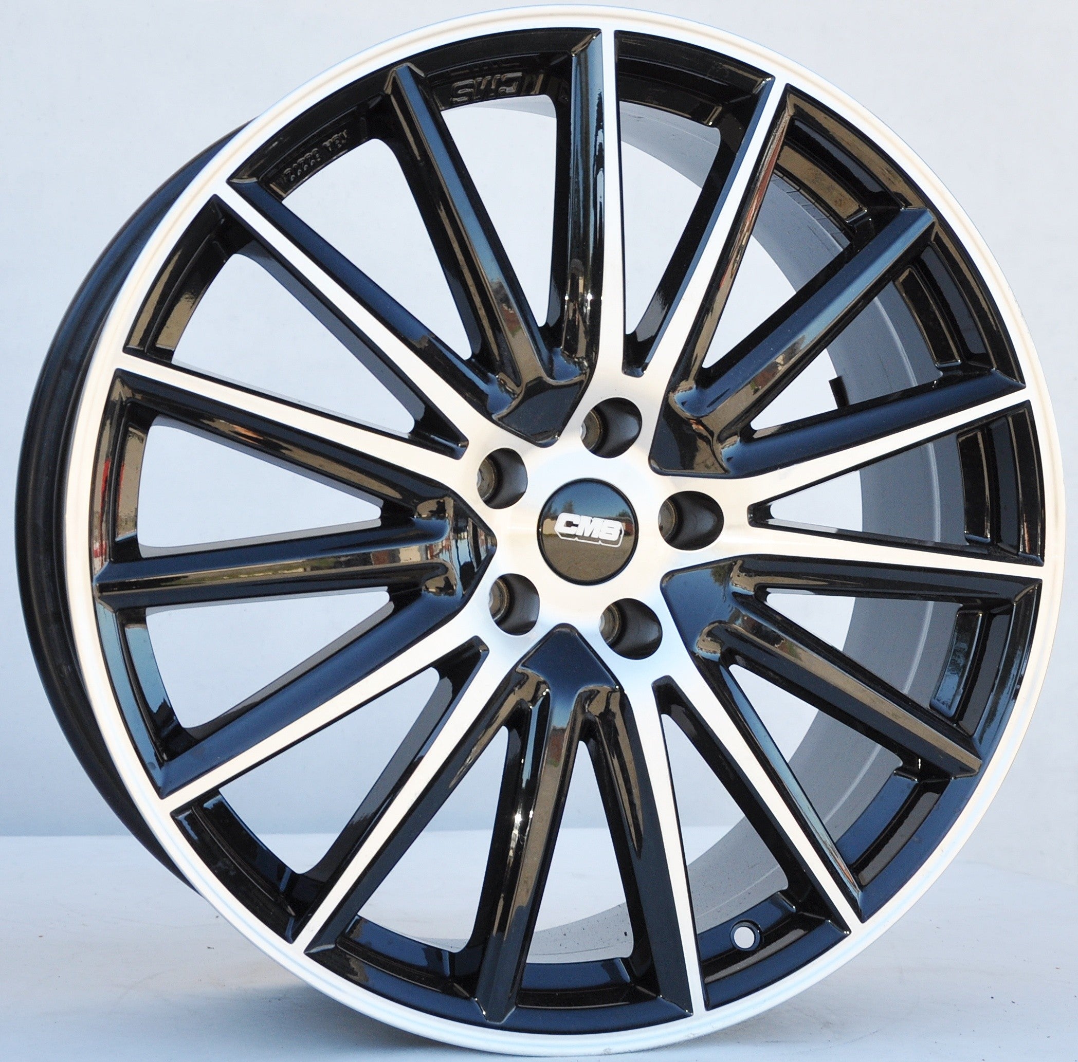 CMS c2320/kba52272 Alufælge 20" 5x112 ET27 – Poleret/sort (sæt á 4)