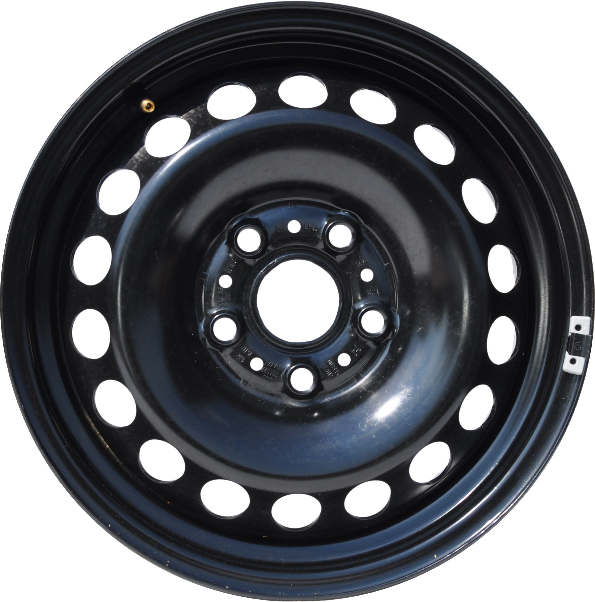 Volkswagen (oryginalne OEM) STAL/5Q0601025 Stålfælge 15" 5x112 ET43 – Sort (sæt á 4)
