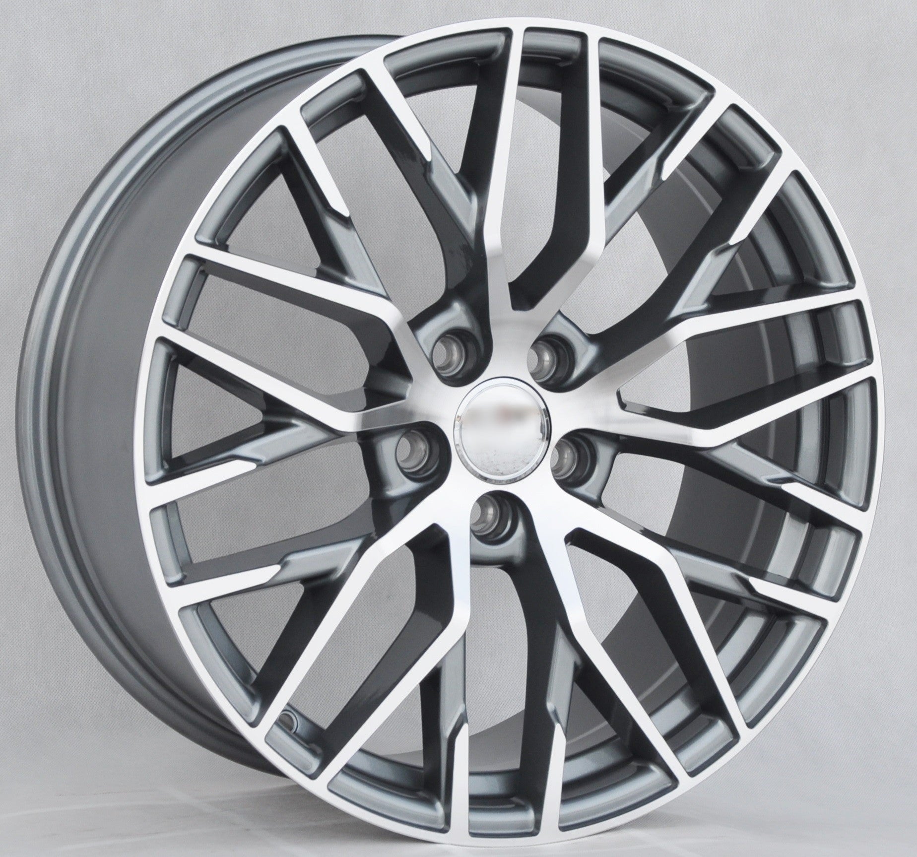 PDW fe30 Alufælge 19" 5x112 ET40 – Poleret/grafit (sæt á 4)