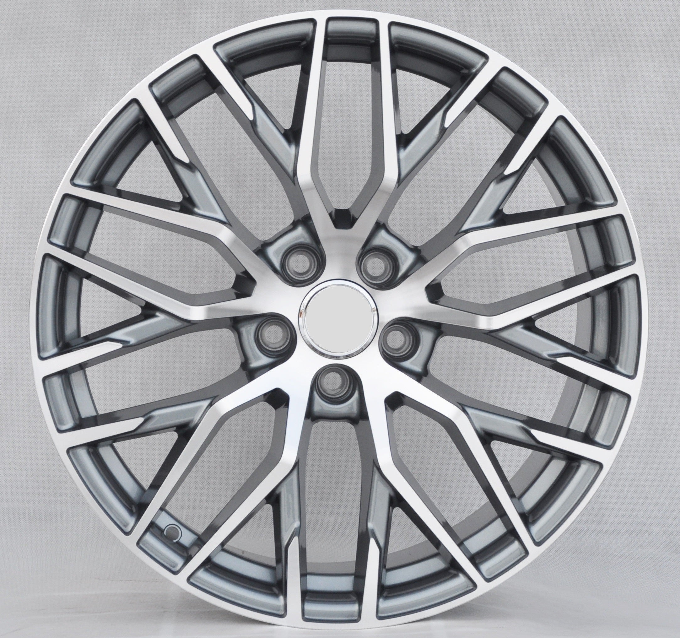 PDW fe30 Alufælge 19" 5x112 ET40 – Poleret/grafit (sæt á 4)