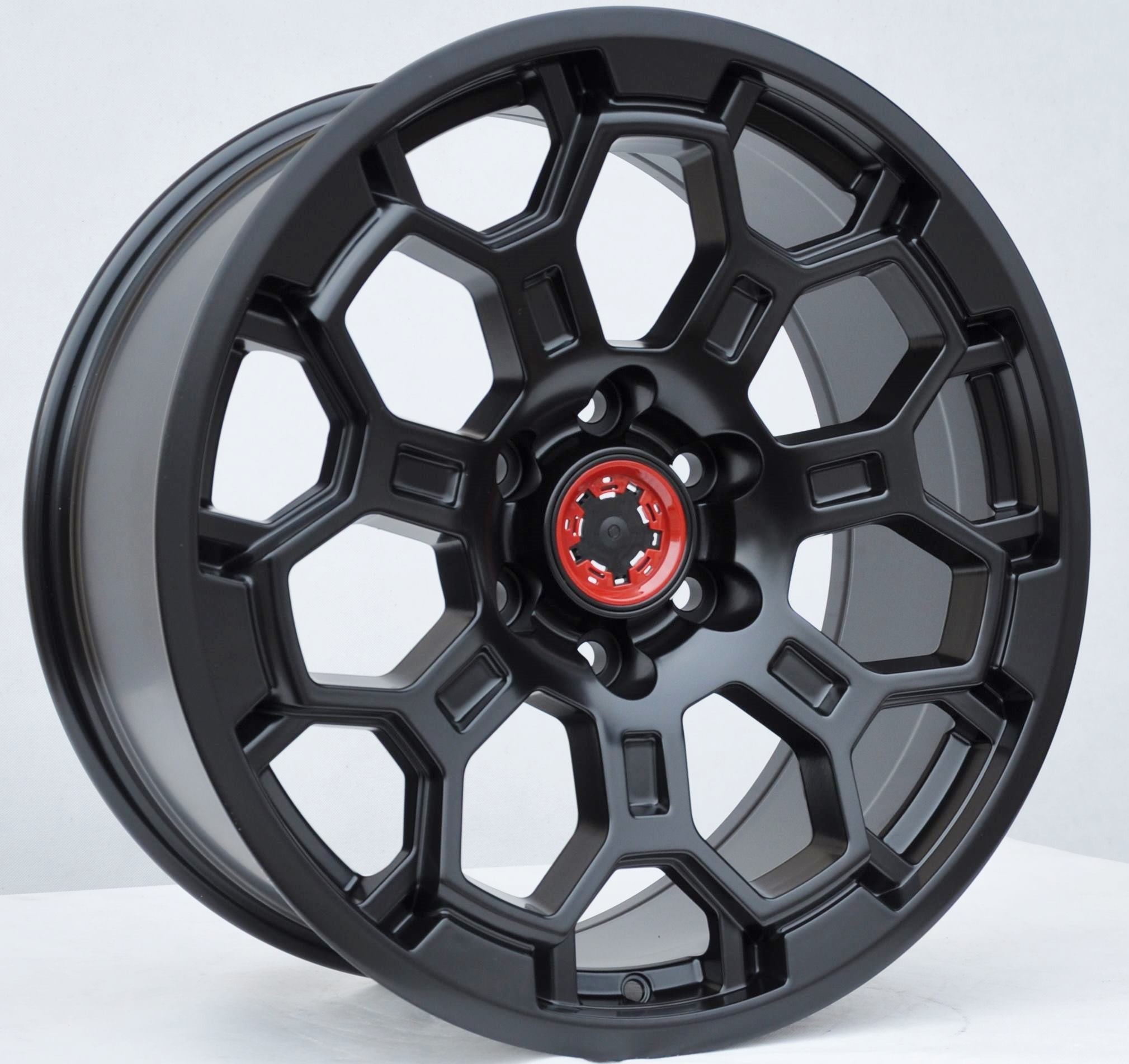PDW 1858 Alufælge 17" 6x139.7 ET15 – Sort półmat (sæt á 4)