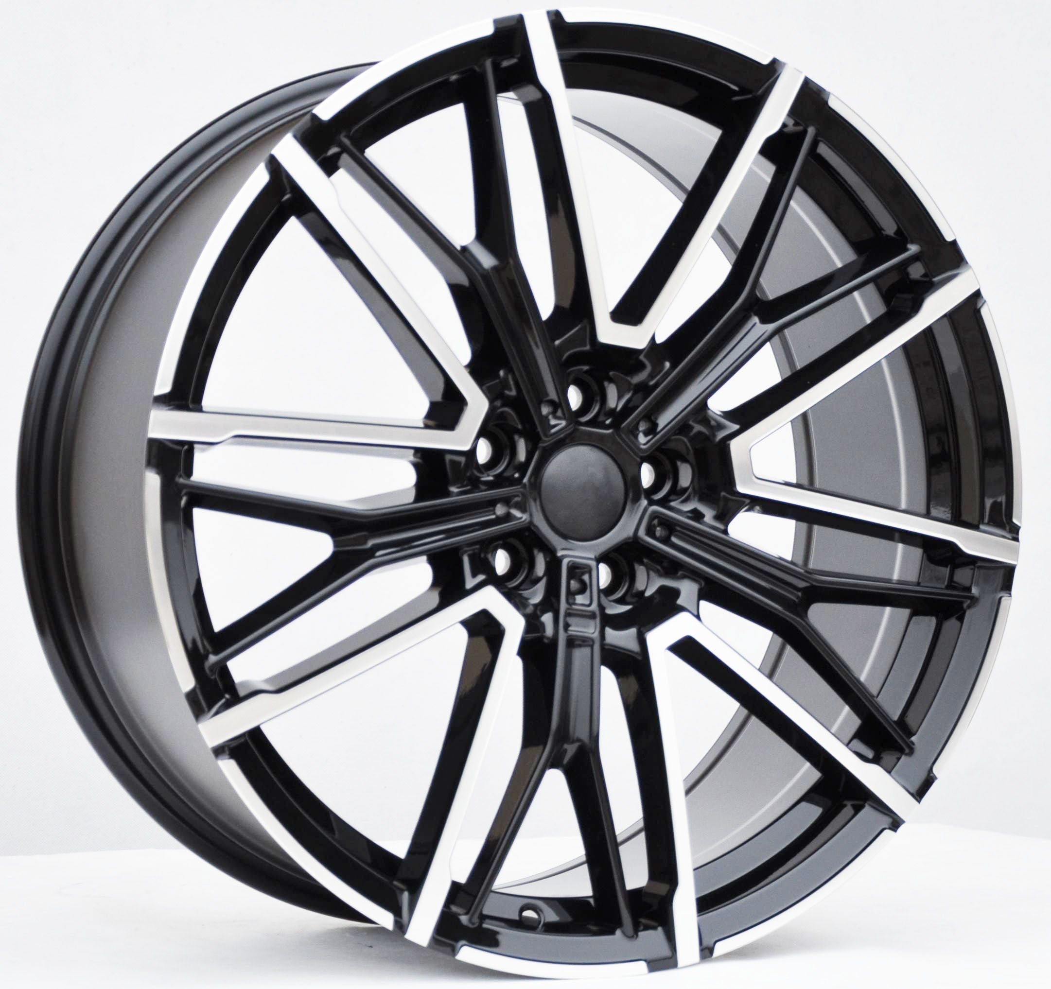 PDW 1284 Alufælge 19" 5x120 ET30 – Poleret/sort (sæt á 4)