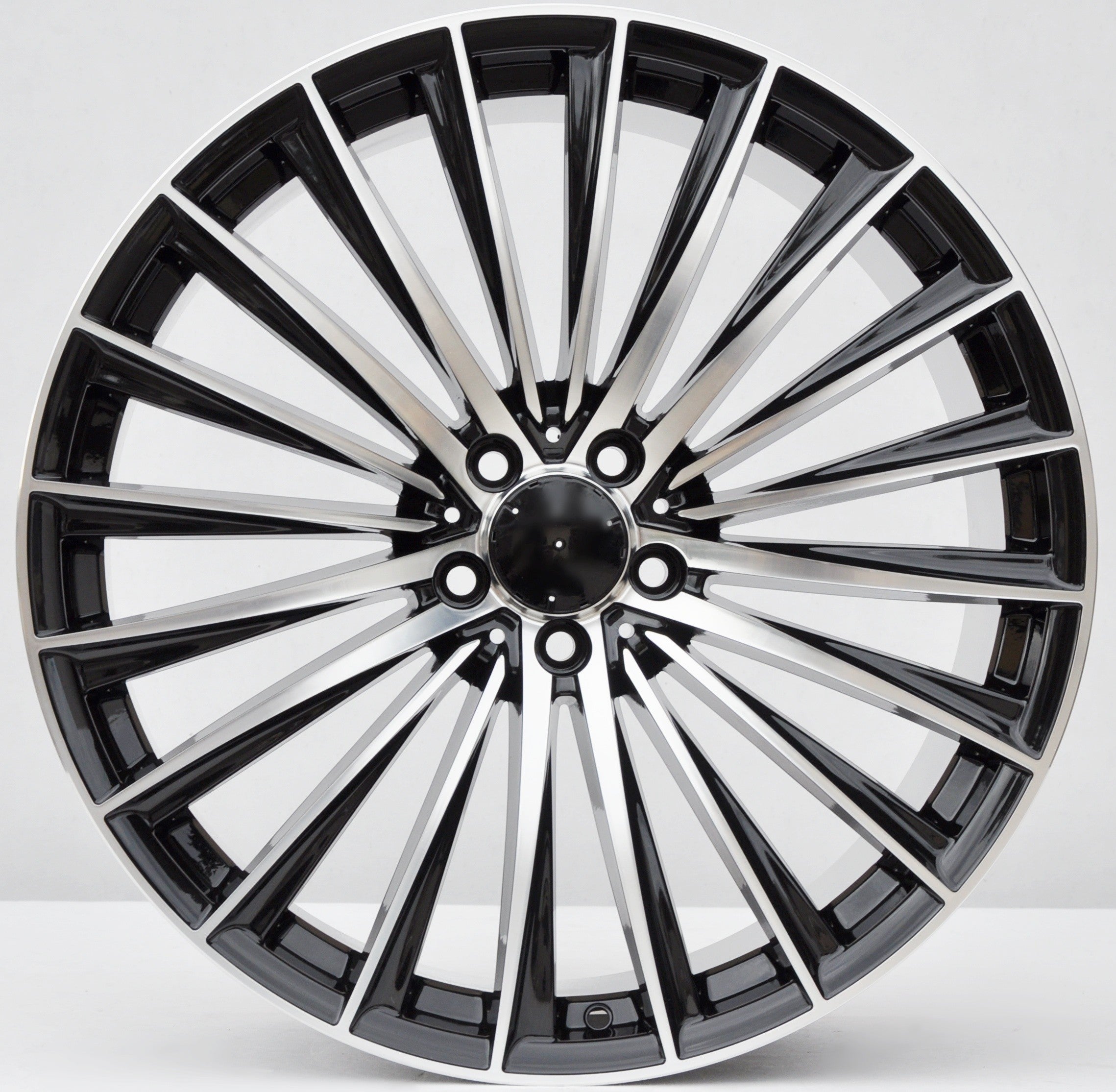 PDW FBX149 Alufælge 21" 5x112 ET40 – Poleret/sort (sæt á 4)