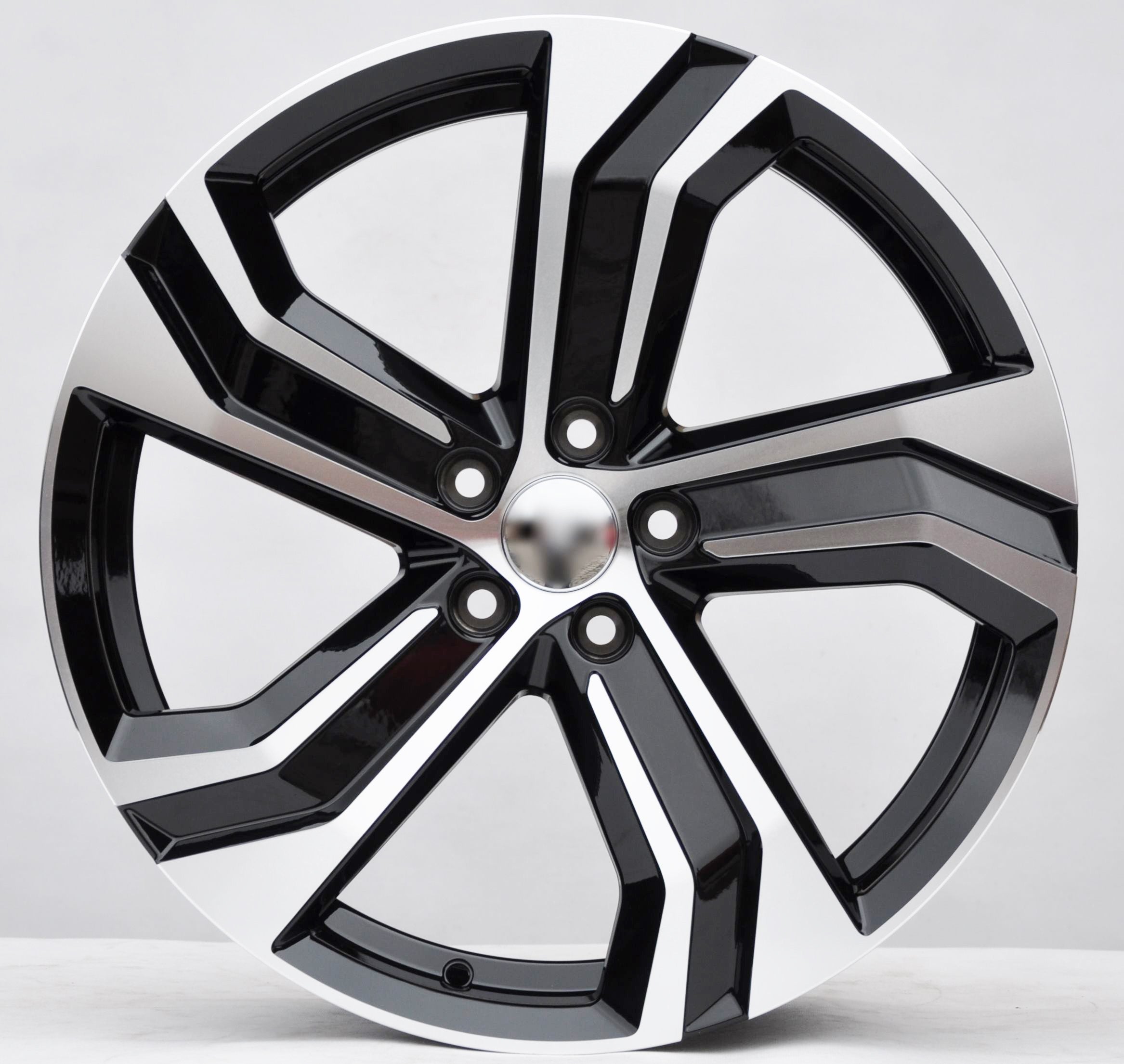 PDW 0143 Alufælge 20" 5x108 ET42.5 – Poleret/sort (sæt á 4)