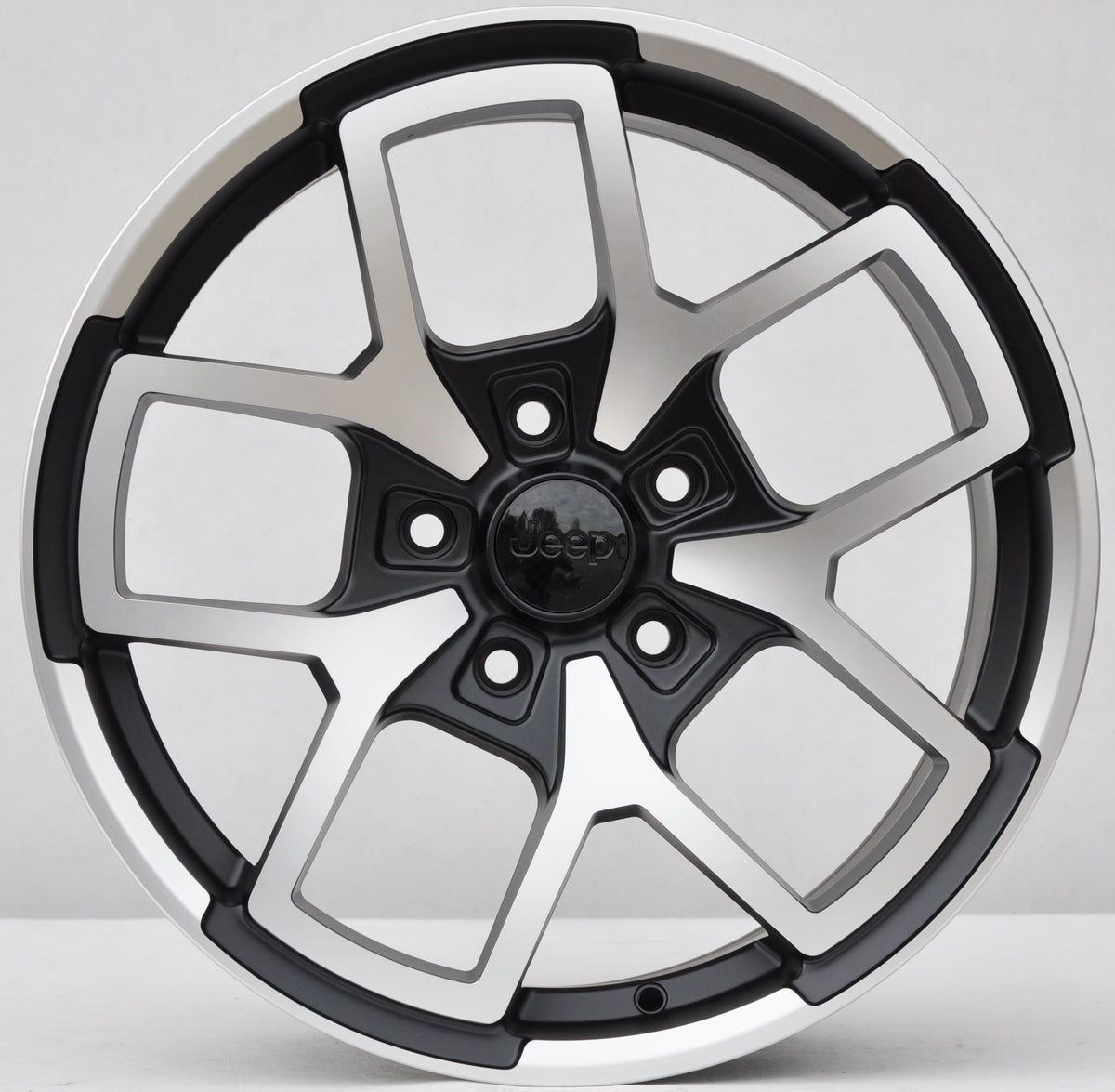 PDW 373 Alufælge 18" 5x127 ET35 – Poleret/sort halvmat (sæt á 4)