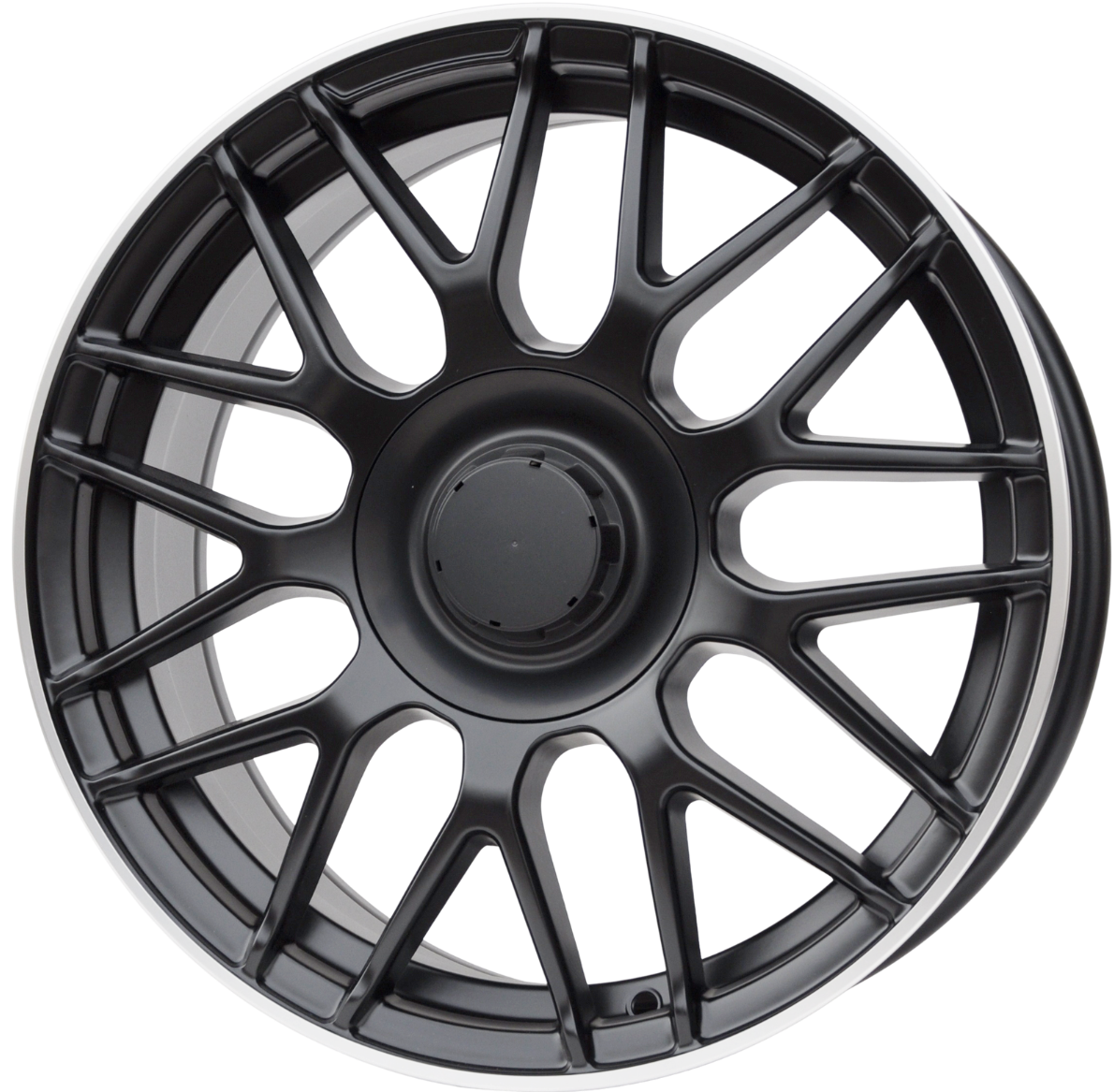 PDW 3368 Alufælge 17" 5x112 ET35 – Sort/polerowany rant (sæt á 4)