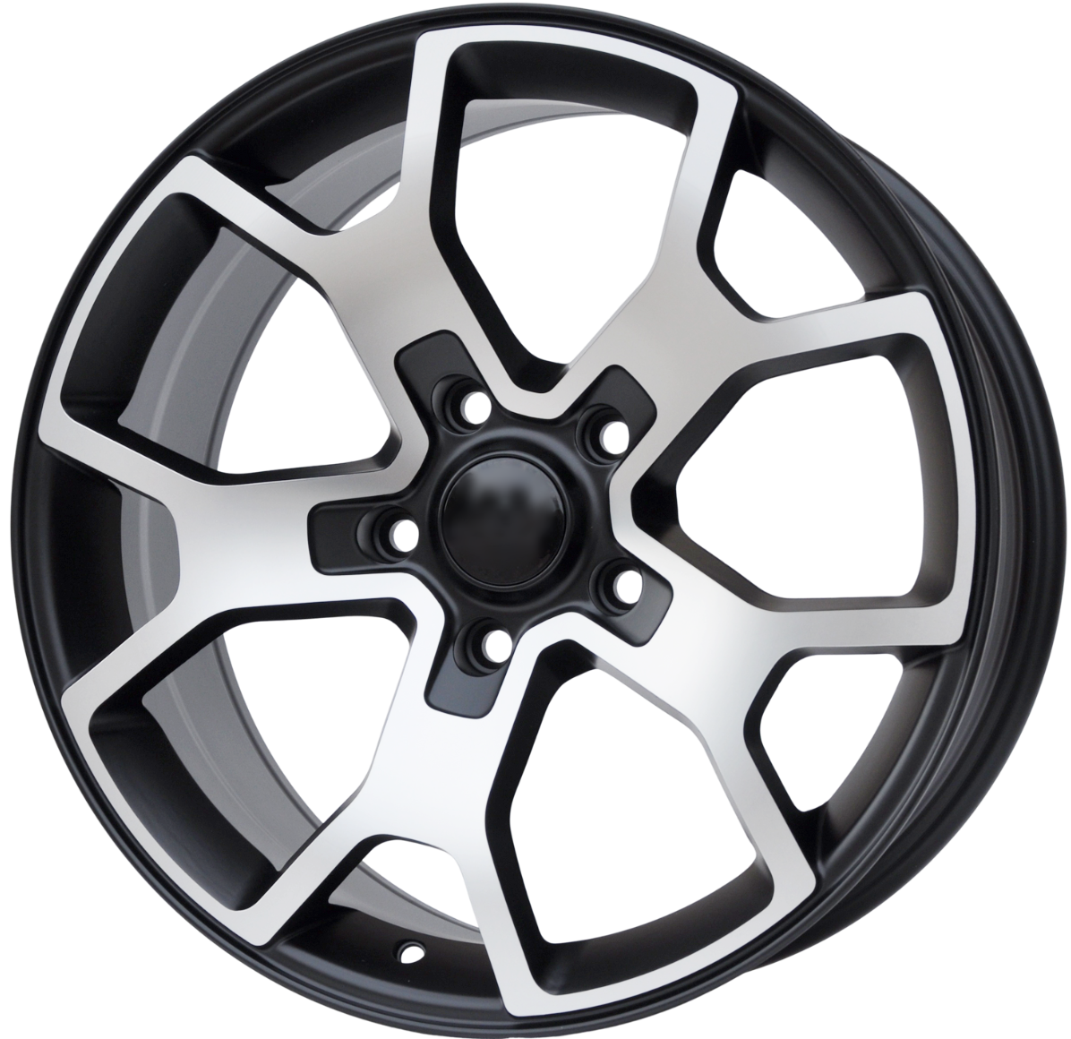 PDW FBX372 Alufælge 18" 5x127 ET35 – Poleret/sort półmat (sæt á 4)
