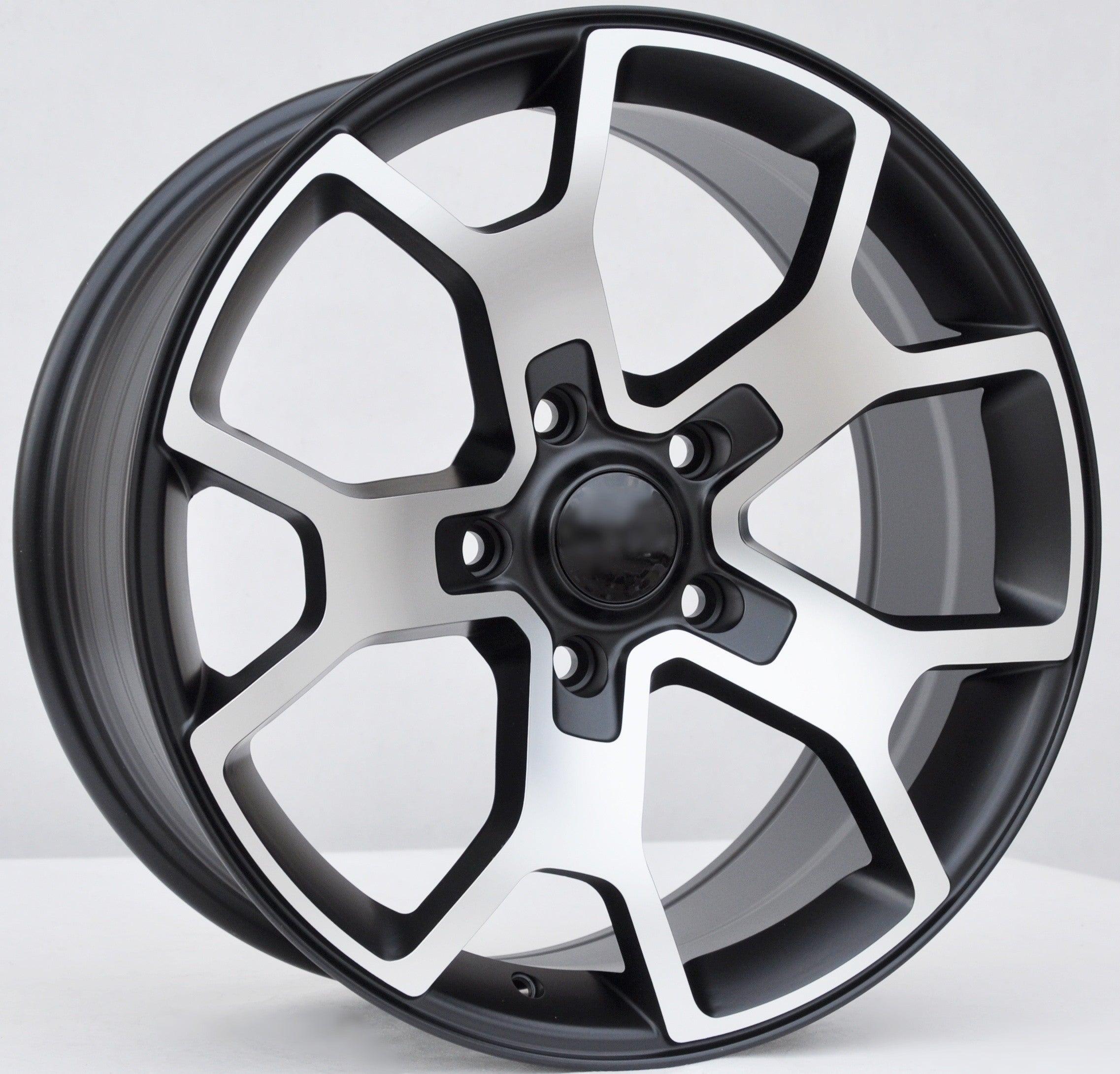 PDW FBX372 Alufælge 18" 5x127 ET35 – Poleret/sort półmat (sæt á 4)