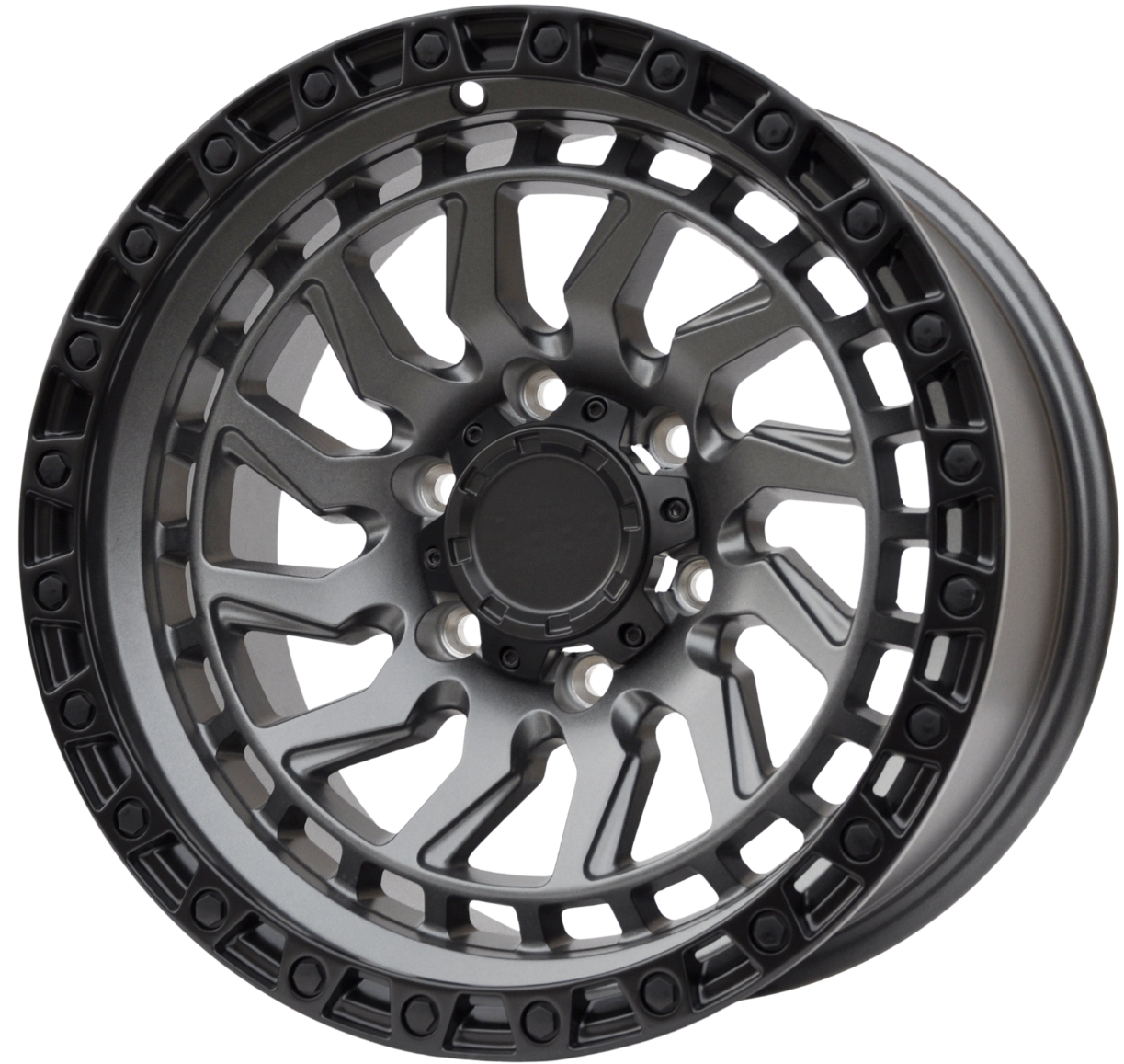 PDW 973 Alufælge 17" 6x139.7 ET0 – Gun metal mat (sæt á 4)