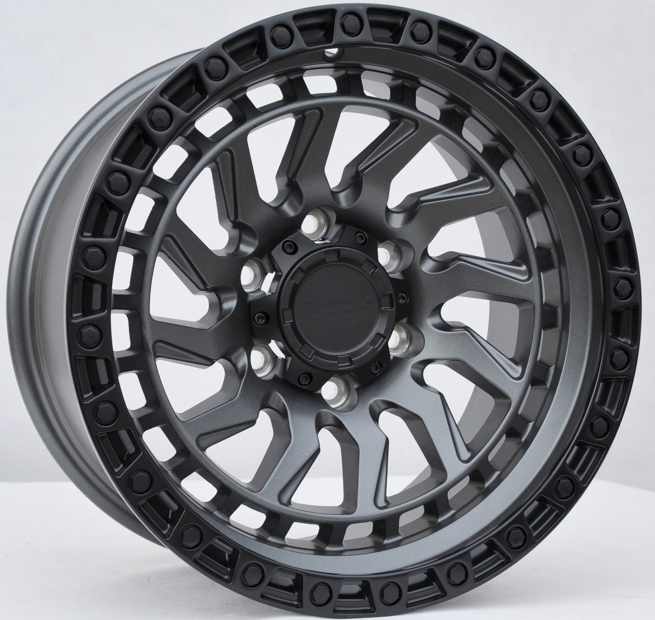 PDW 973 Alufælge 17" 6x139.7 ET0 – Gun metal mat (sæt á 4)