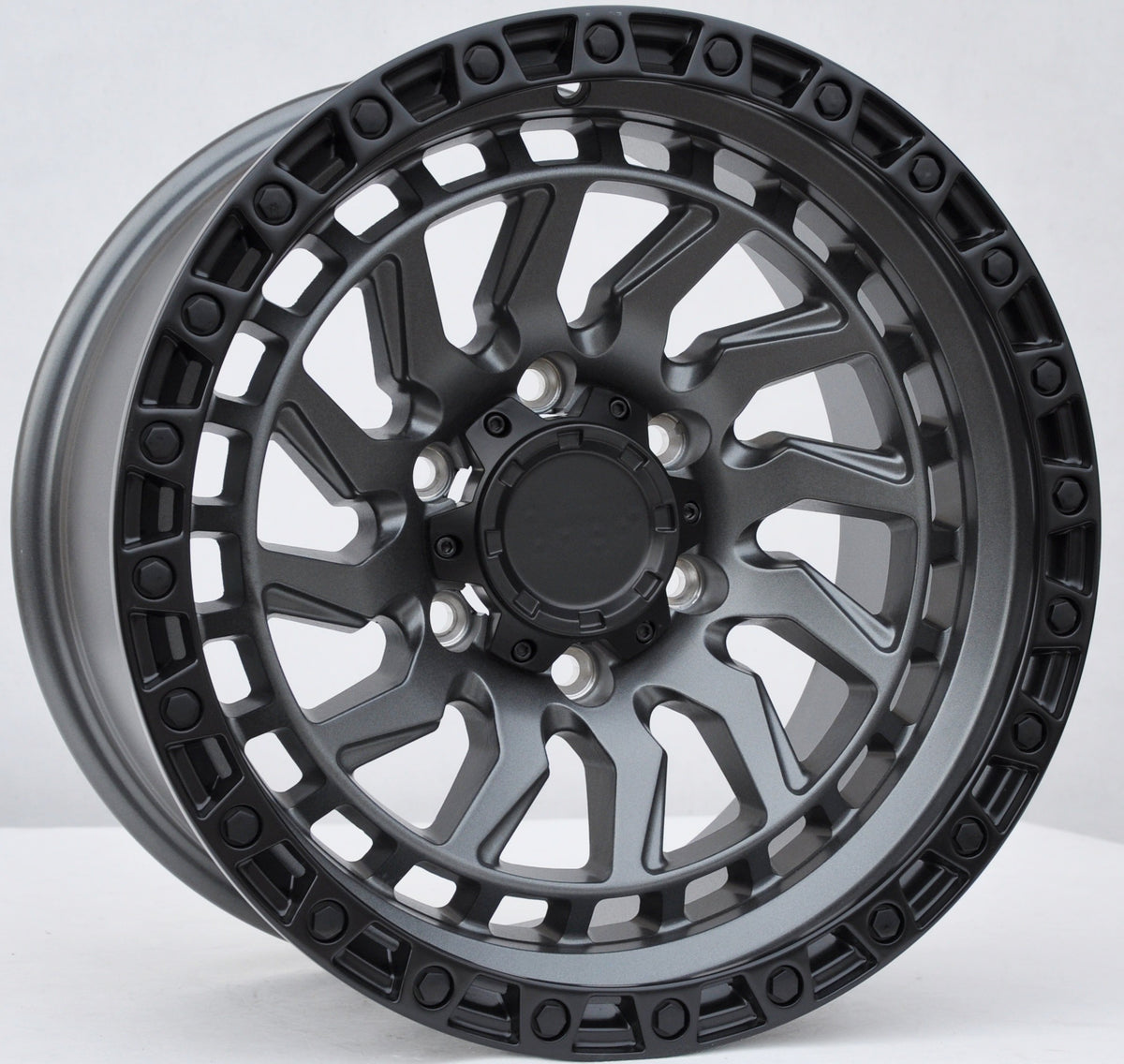 PDW 973 Alufælge 17" 9J 6x139.7 ET0 – Gun metal mat (sæt á 4)