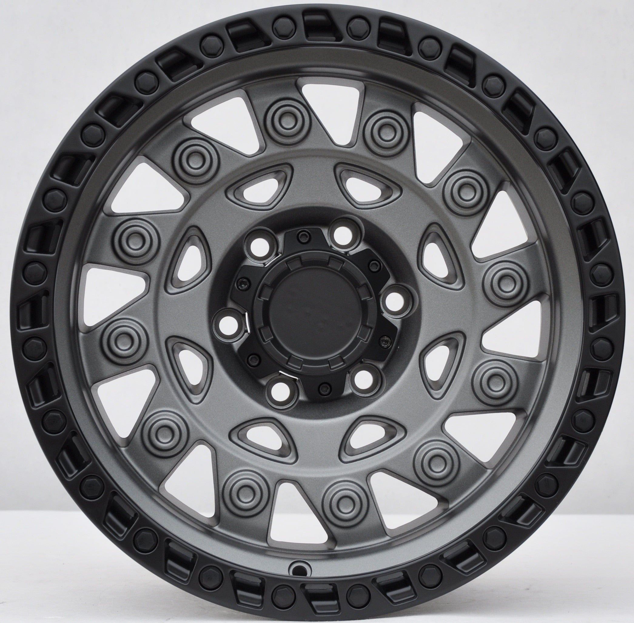 PDW 974 Alufælge 17" 6x139.7 ET0 – Gun metal mat (sæt á 4)