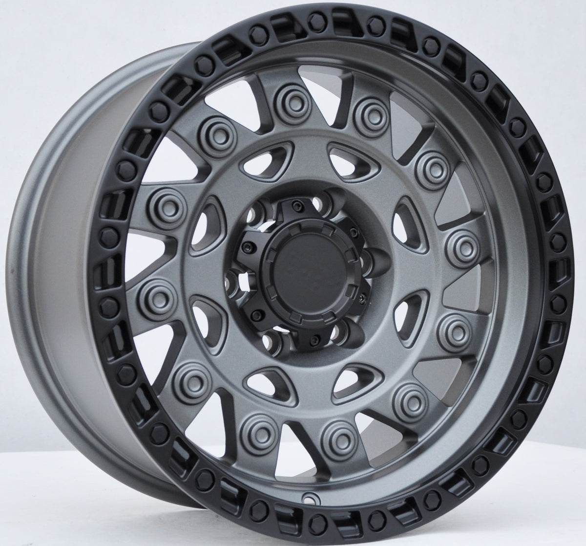 PDW 974 Alufælge 17" 9J 6x139.7 ET0 – Gun metal mat (sæt á 4)