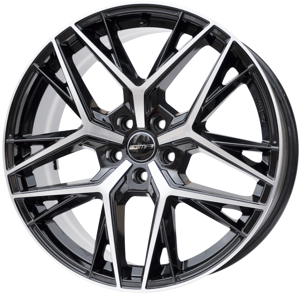 GMP Italia LT108 Alufælge 20" 8,5J 5x112 ET45 – Poleret/sort (sæt á 4)