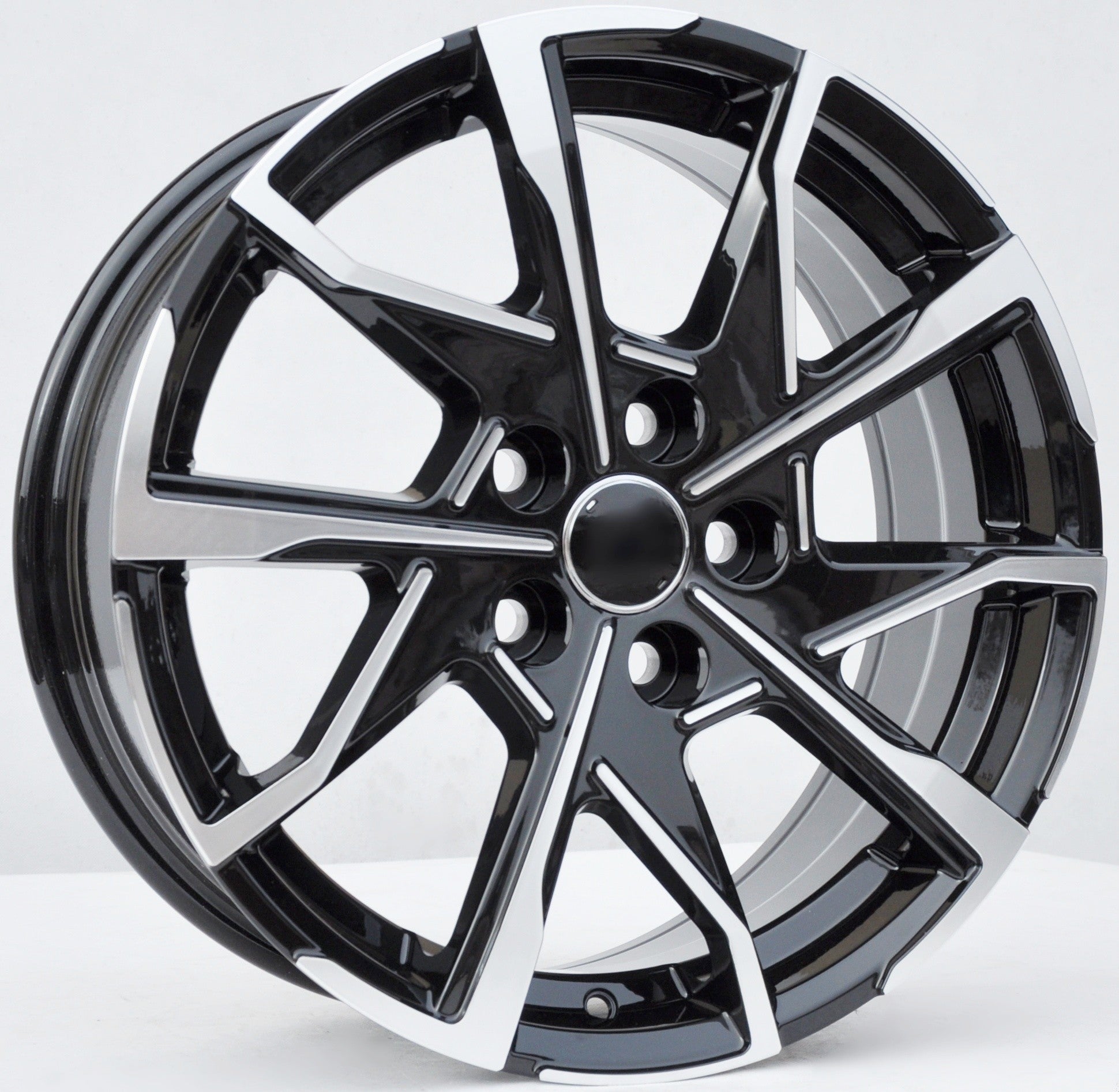 PDW 5911/1159 Alufælge 17" 5x114.3 ET38 – Poleret/sort (sæt á 4)