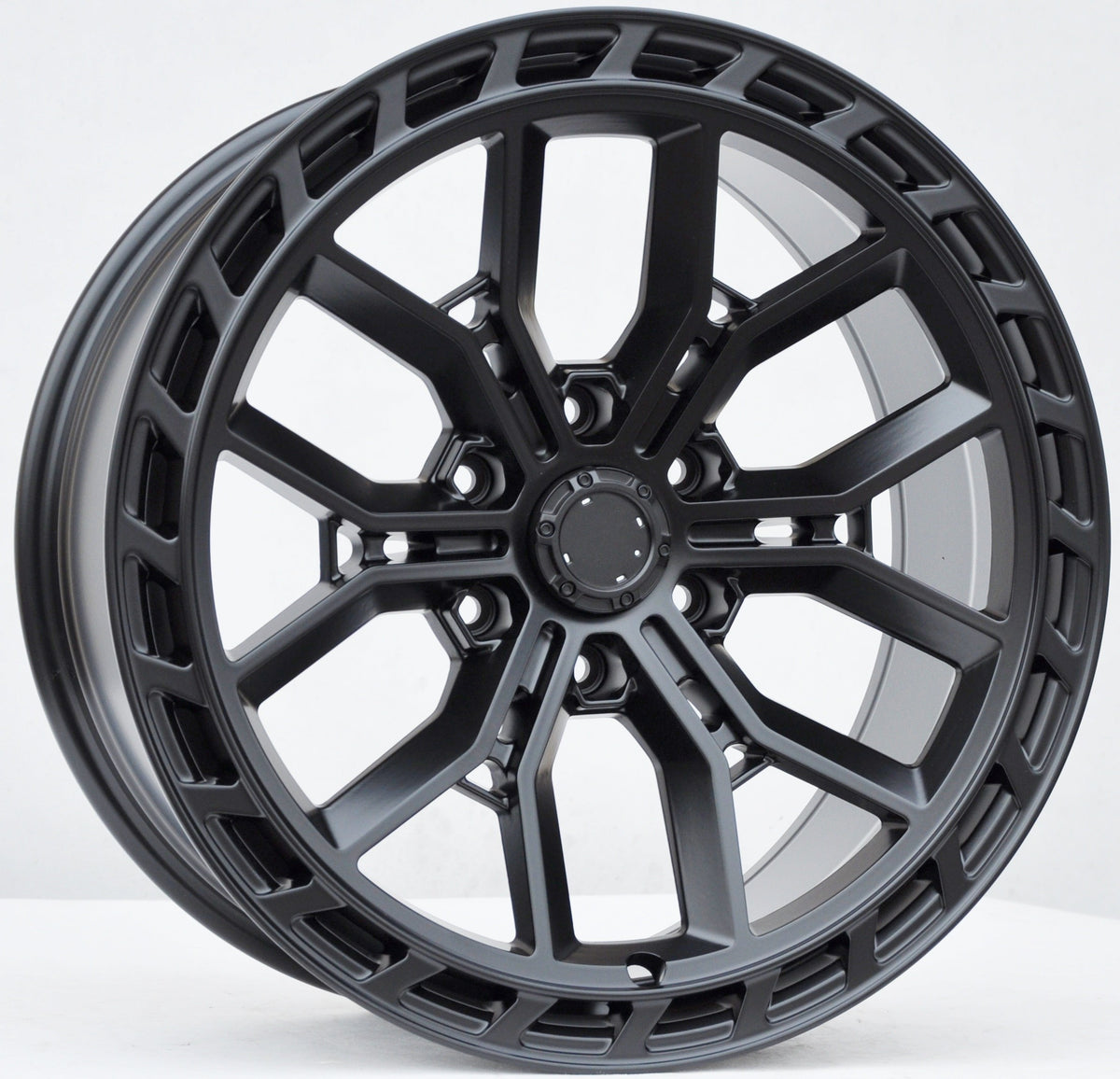 PDW FA655 Alufælge 20" 9J 6x139.7 ET15 – Sort mat (sæt á 4)