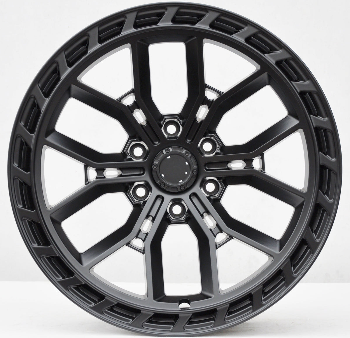 PDW FA655 Alufælge 20" 9J 6x139.7 ET15 – Sort mat (sæt á 4)