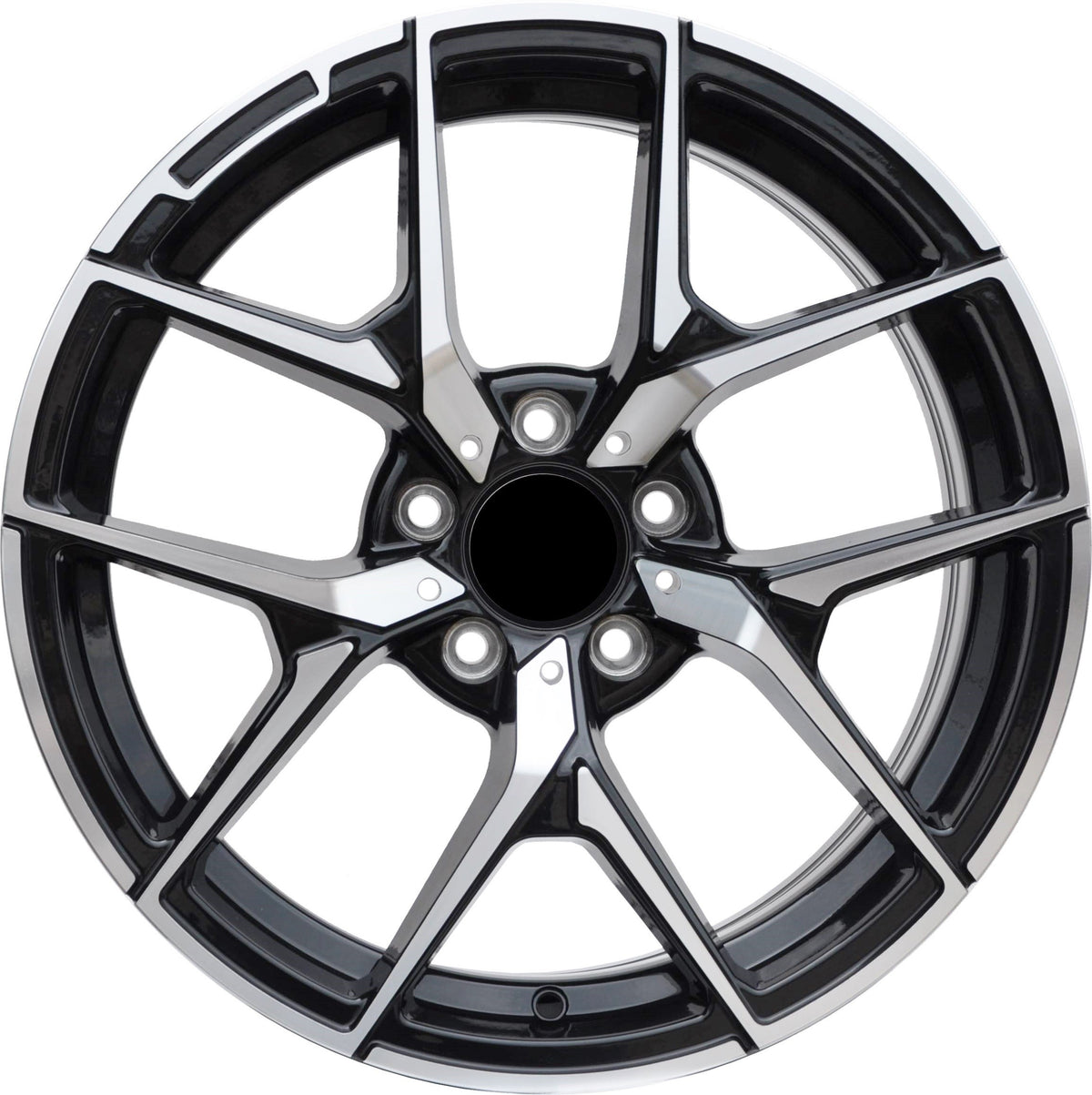 PDW 137 Alufælge 17" 8J 5x112 ET40 – Poleret/sort (sæt á 4)