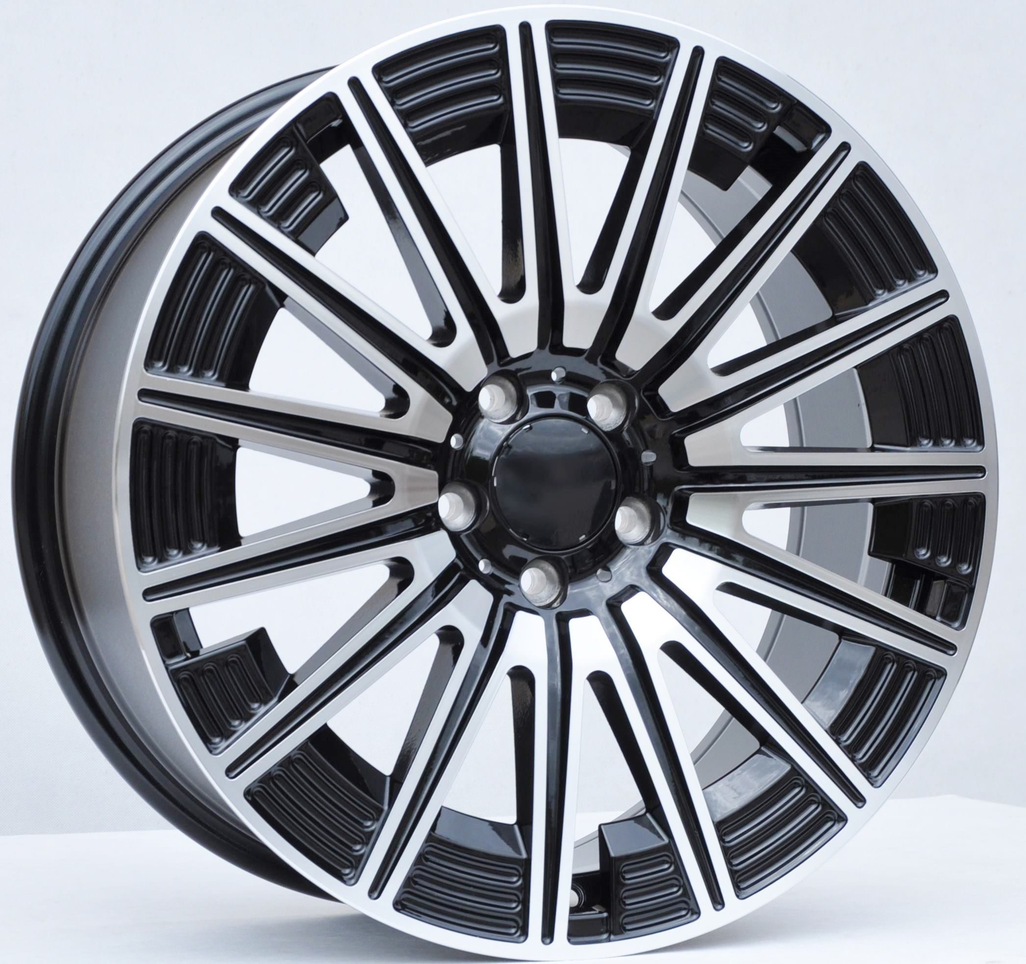 PDW FLB005 Alufælge 20" 5x112 ET43 – Poleret/sort (sæt á 4)
