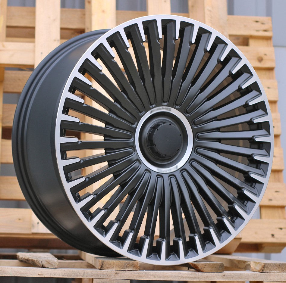PDW H3286F Alufælge 21" 5x112 ET30 – Poleret/sort półmat (sæt á 4)