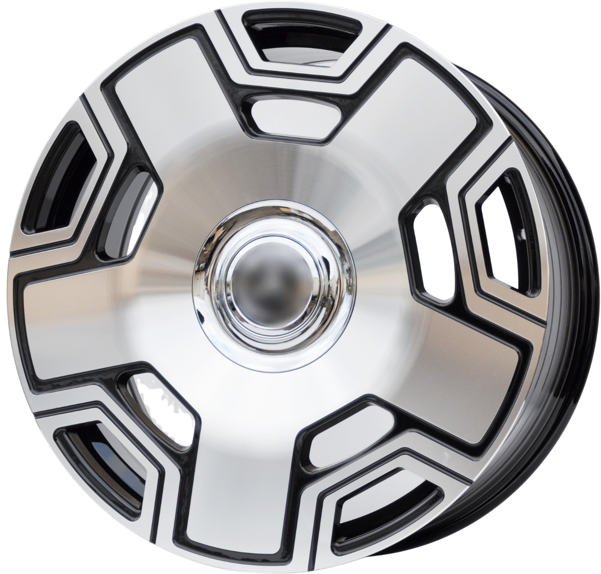 PDW 3053 Alufælge 22" 5x130 ET35 – Poleret/sort (sæt á 4)