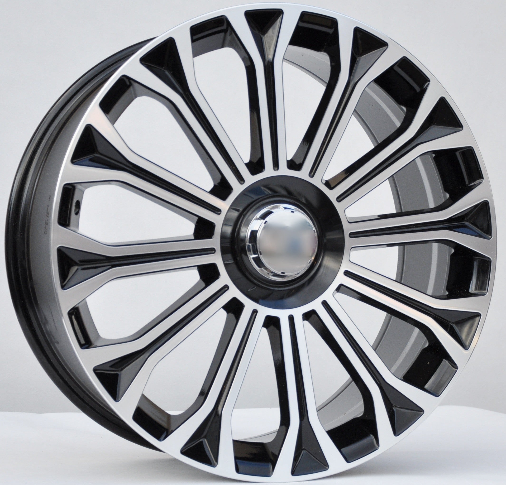 PDW FBX003/3153 Alufælge 20" 5x112 ET36 – Poleret/sort (sæt á 4)