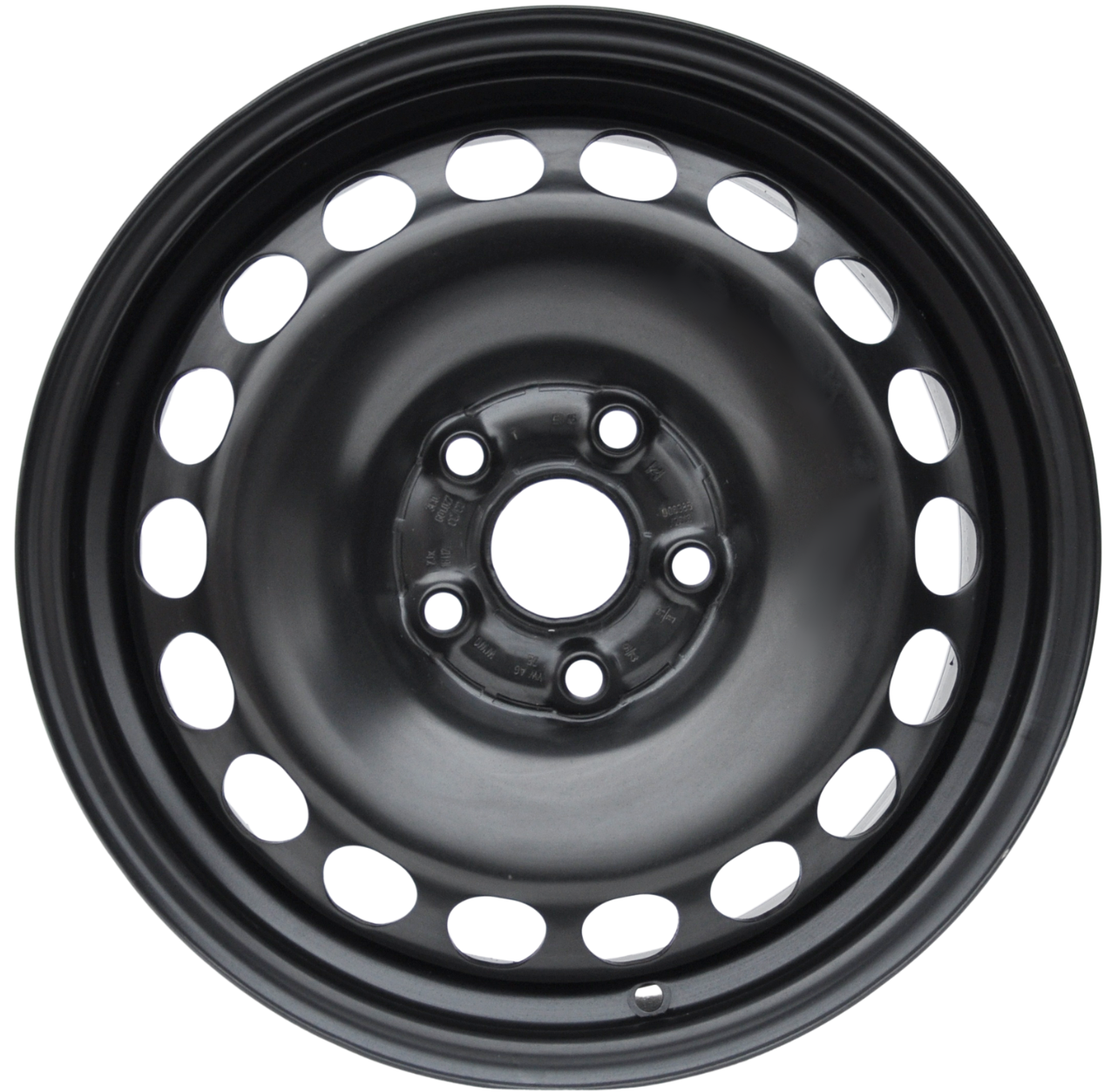 Volkswagen (oryginalne OEM) 3c0601027cc Stålfælge 16" 5x112 ET45 – Sort (stk)