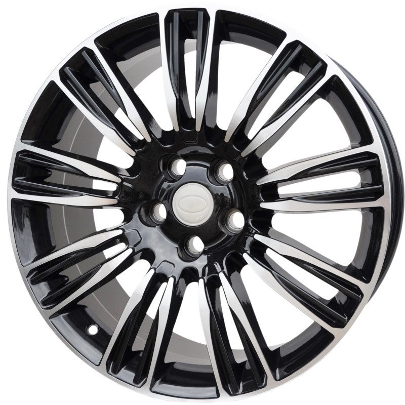 PDW 136 Alufælge 22" 5x120 ET45 – Poleret/sort (sæt á 4)